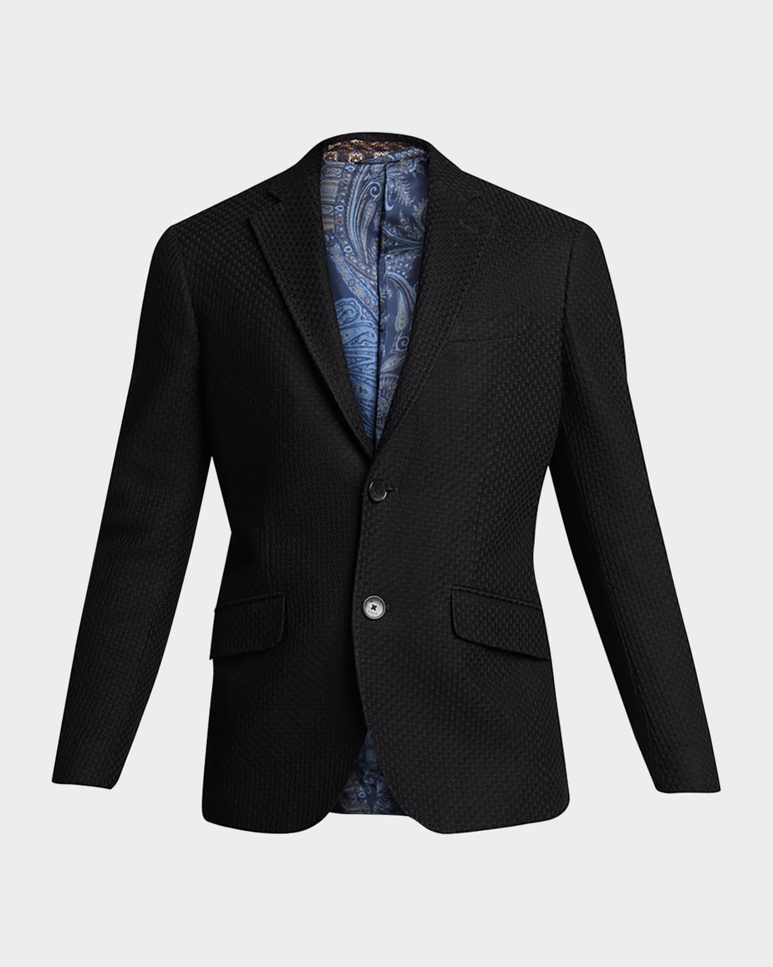 Men's Basic Knit Blazer 0