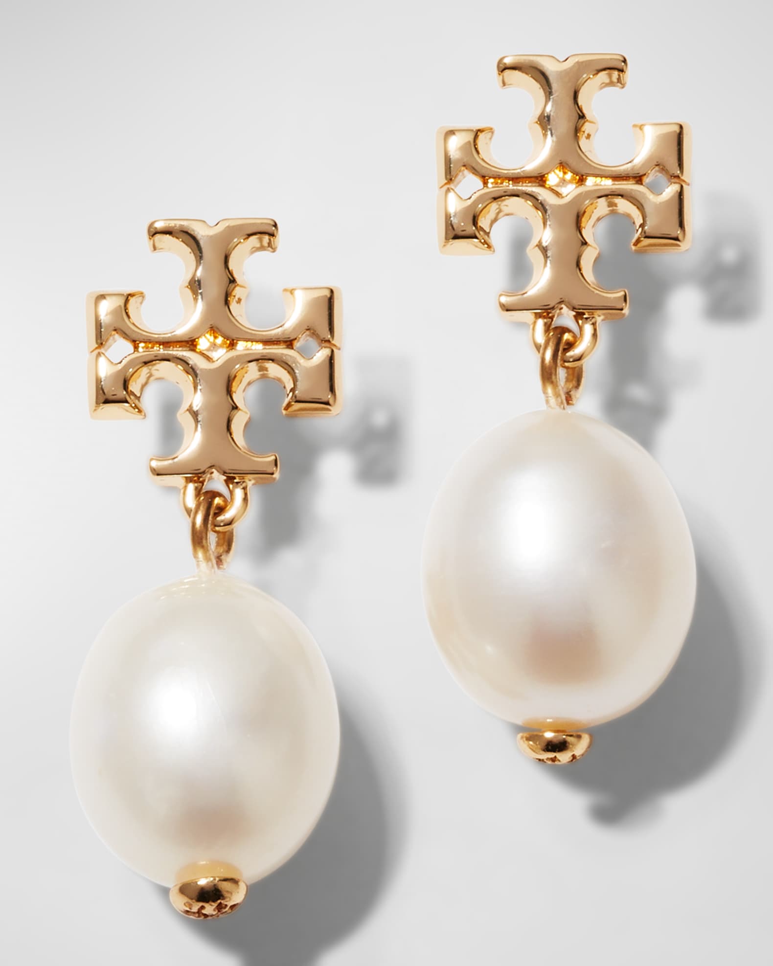 Tory Burch Kira Crystal Pearl Drop Earrings - Gold, Rose Gold, Silver -  Luxe Time