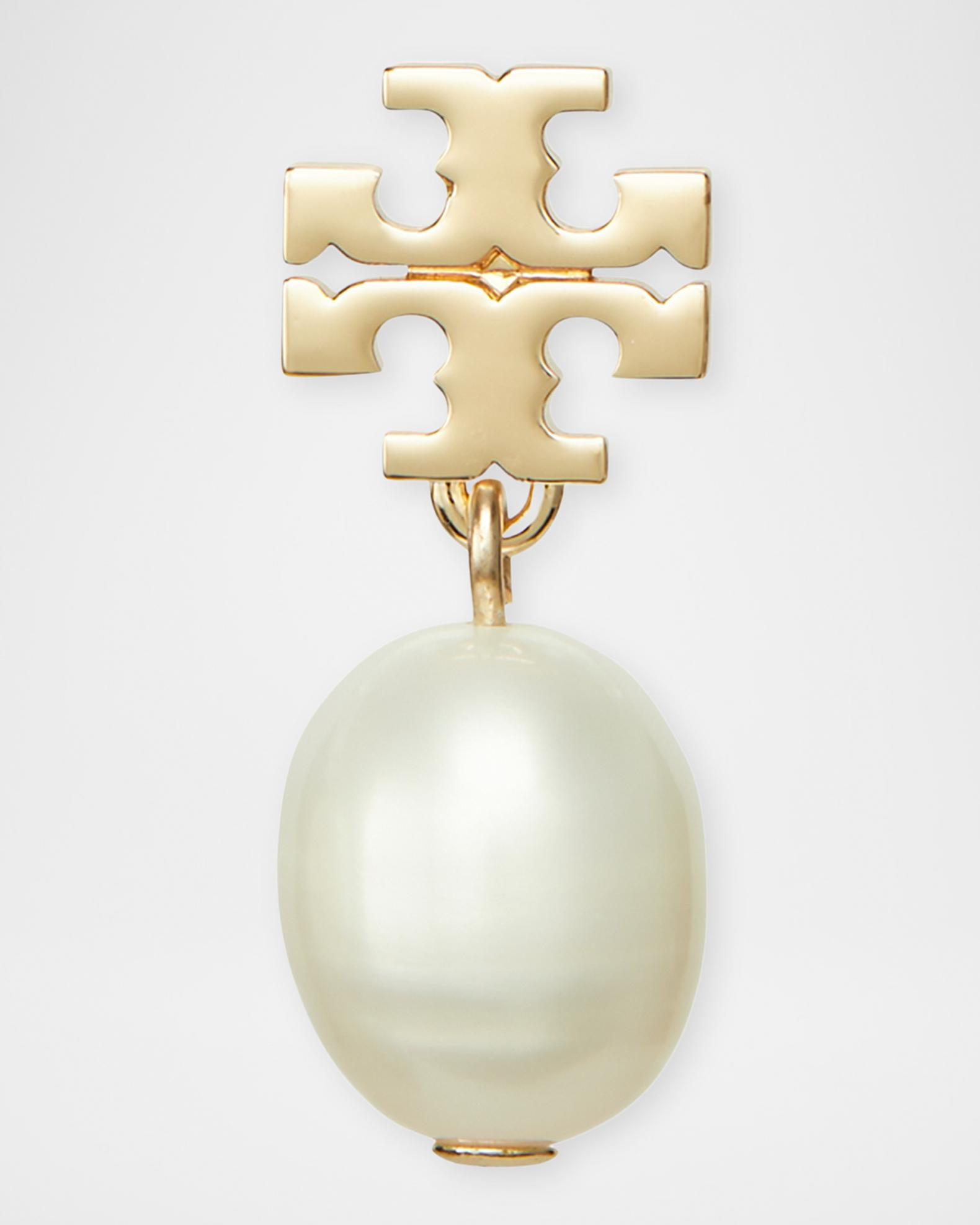 TORY BURCH KIRA FRESHWATER PEARLS HAIR ACCESSORY Tory Burch Kira Pearl Drop Earring | Neiman Marcus main image 4