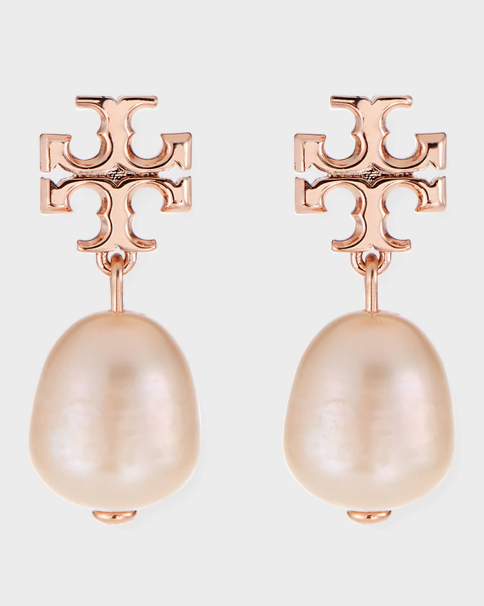 Tory burch rose gold earrings online