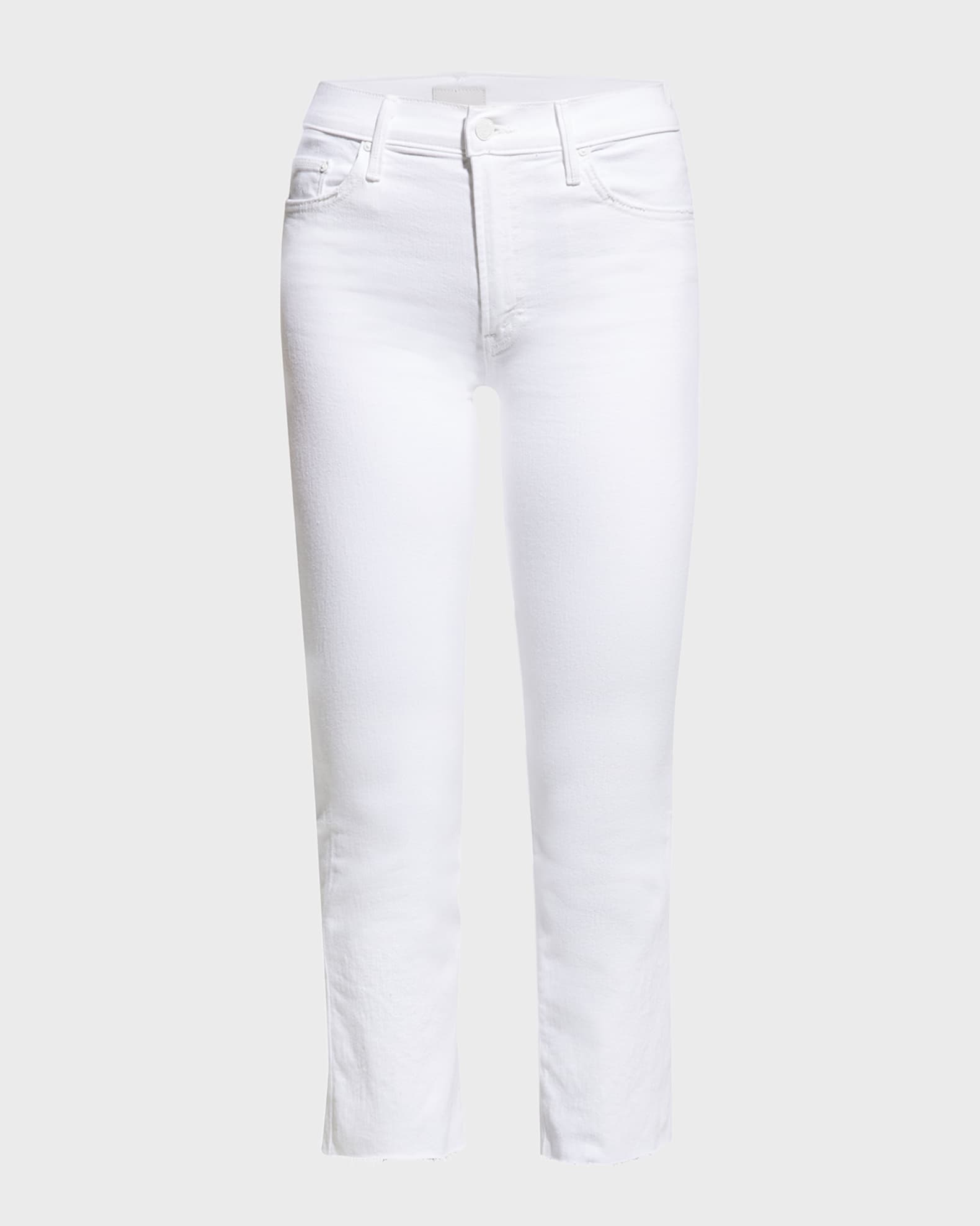 MOTHER The Insider Crop Step Fray Jeans | Neiman Marcus