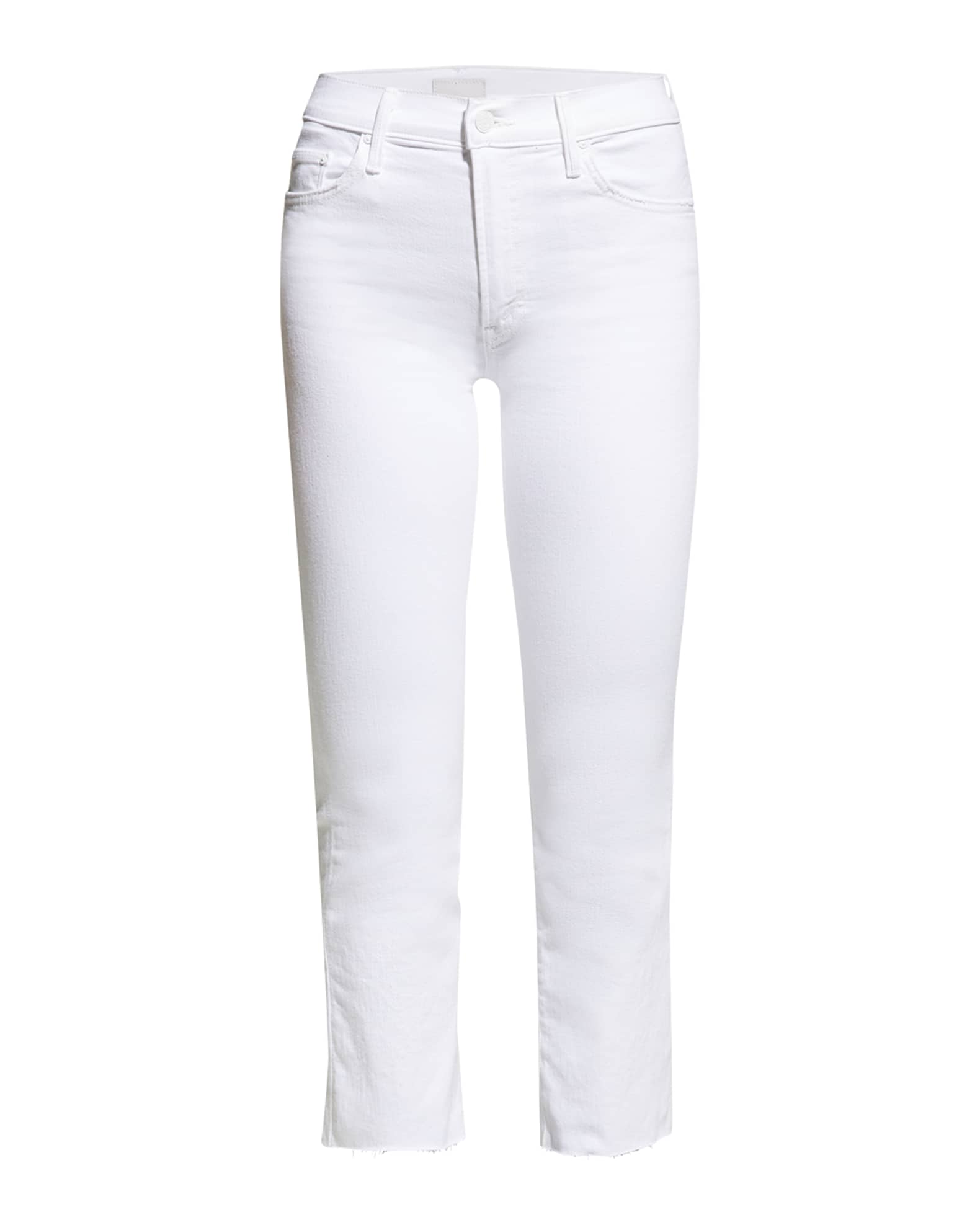 【MOTHER】THE INSIDER CROP STEP FRAY 25 Mother The Insider Crop Step Fray Jeans Fresh Catch Mid Rise