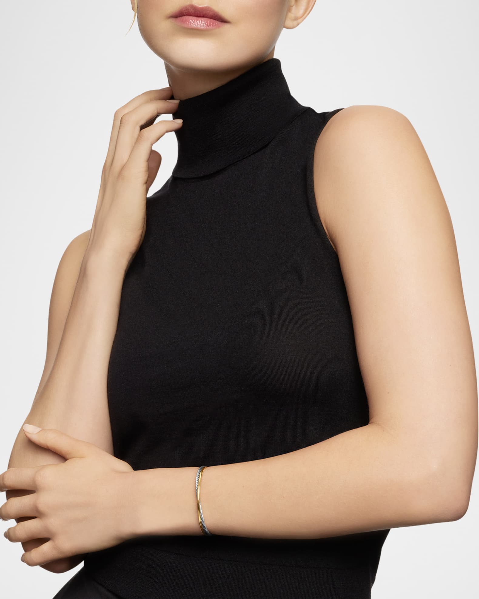 Crossover Bracelet with 18k Gold