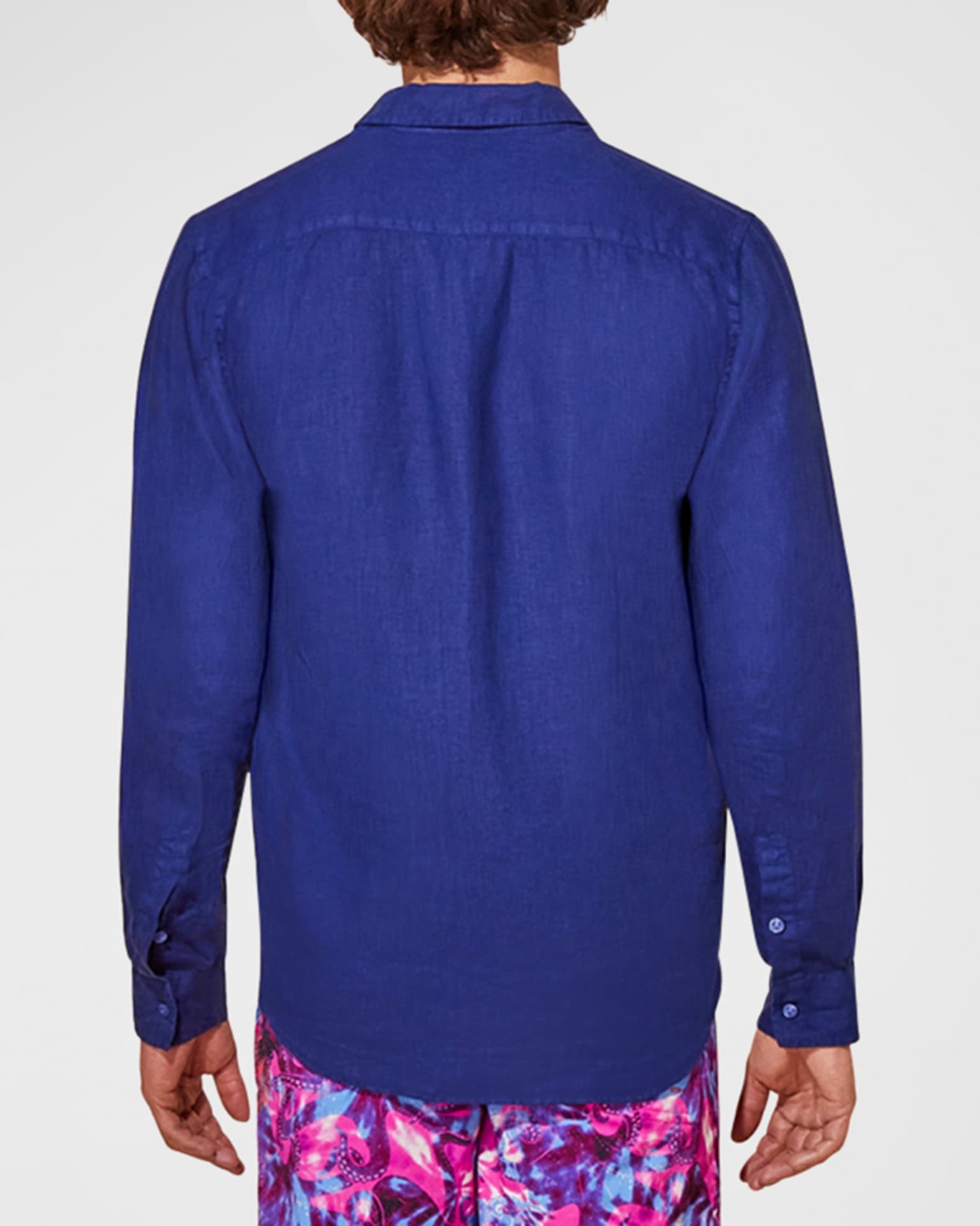 VILEBREQUIN Men Linen Shirt Solid main image 1