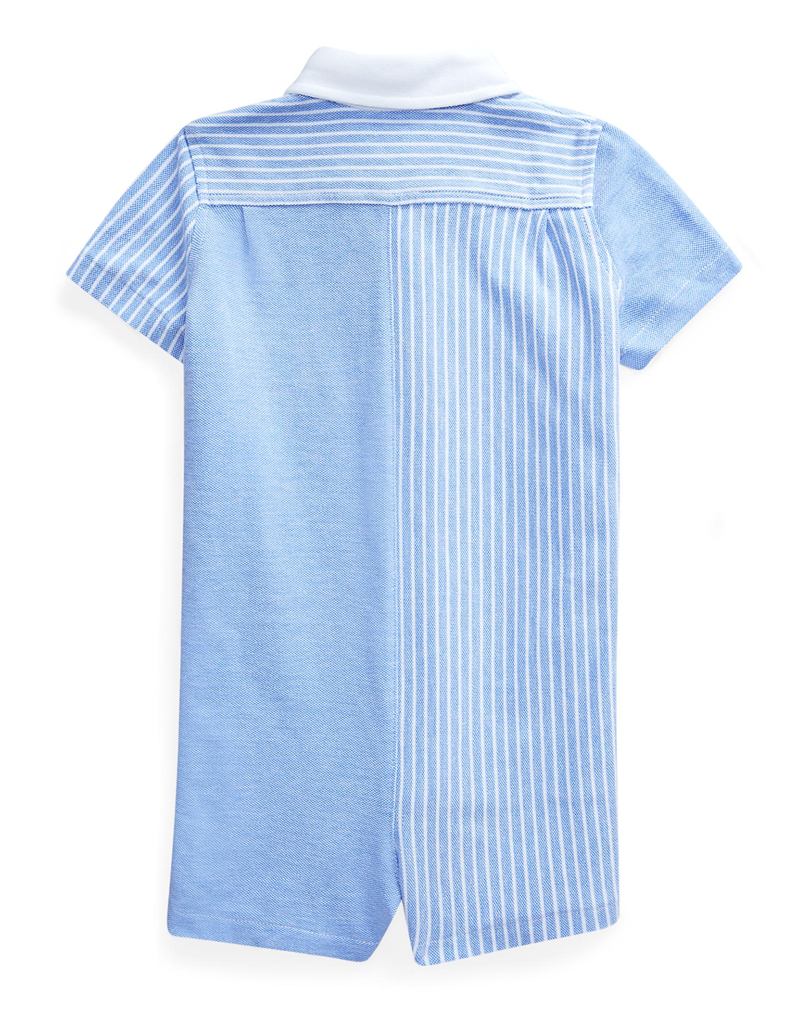Polo Ralph Lauren Oxford Mesh Fun One-Piece Shortalls, Size 3M-24M 
