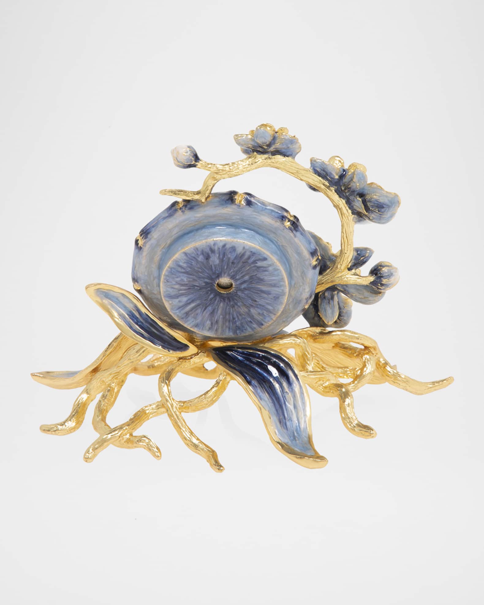 Indigo Orchid Clock 1