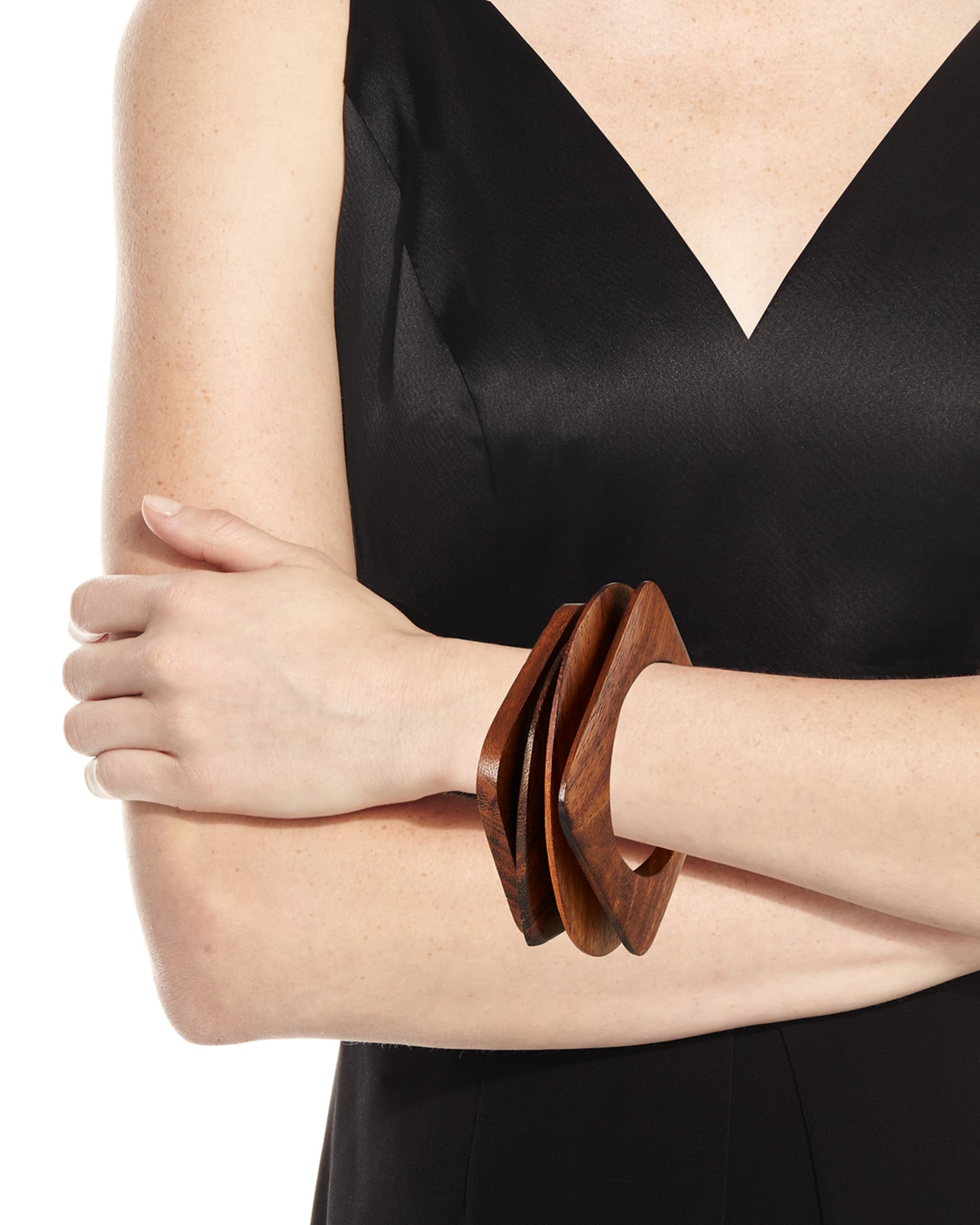 4-Piece Geometric Bangle Set 1