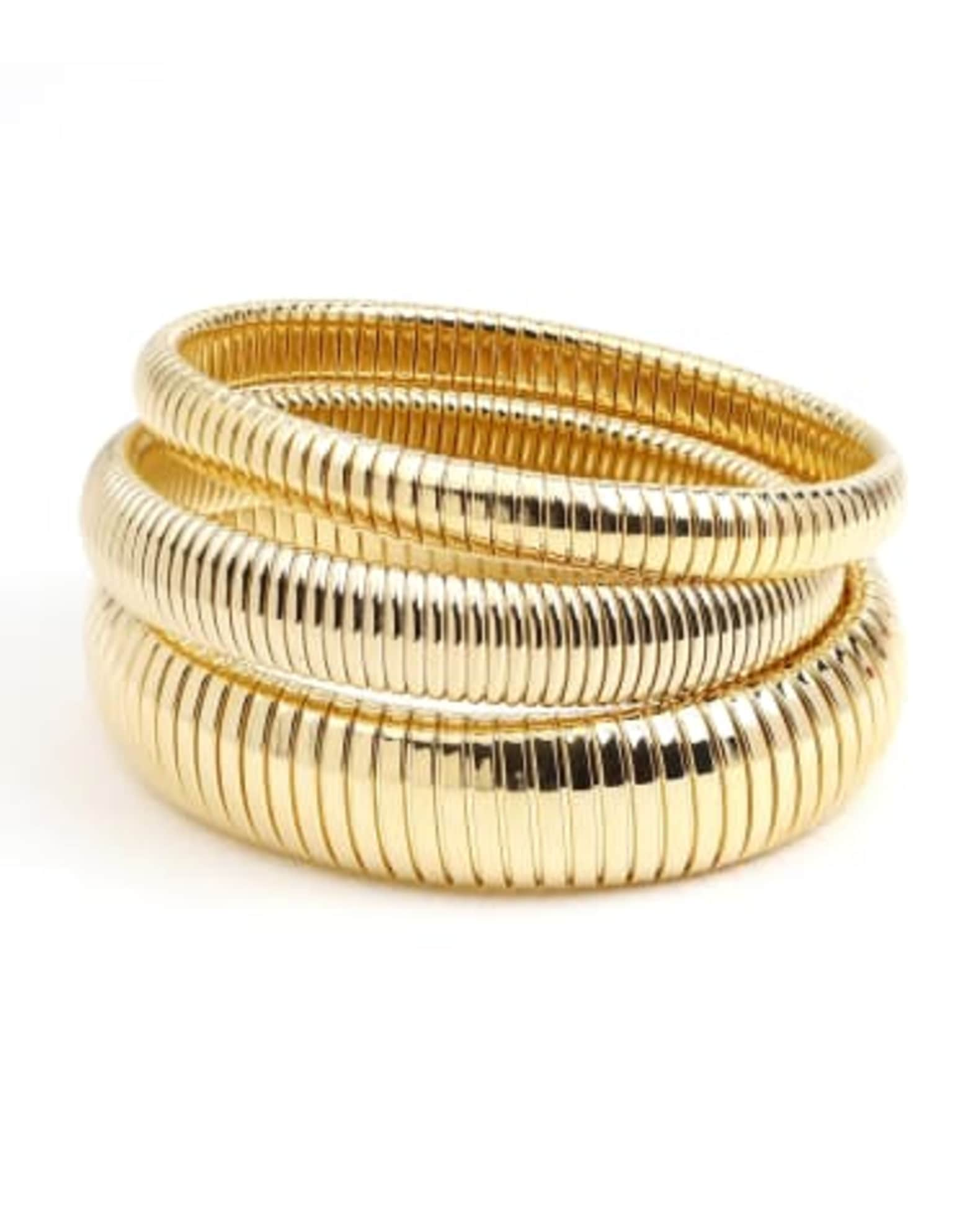 Cobra bracelet gold Gold plated - Creations for Women Jewellery