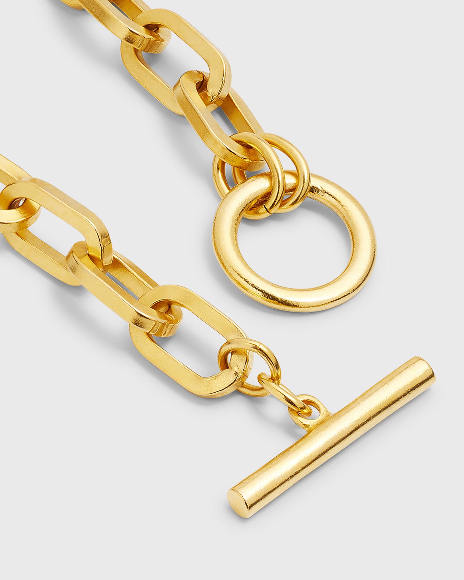 Ben-Amun 24k Gold Electroplate Oval Link Chain Necklace | Neiman 