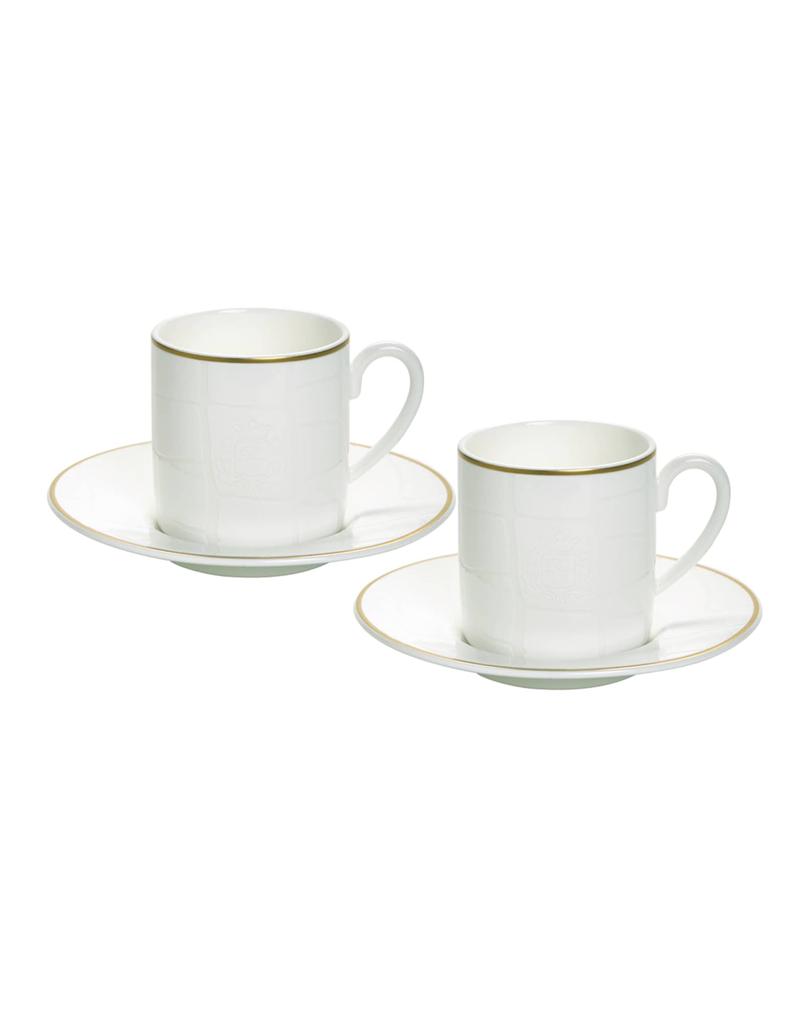 Alligator Espresso Cups & Saucers, Set of 2 0