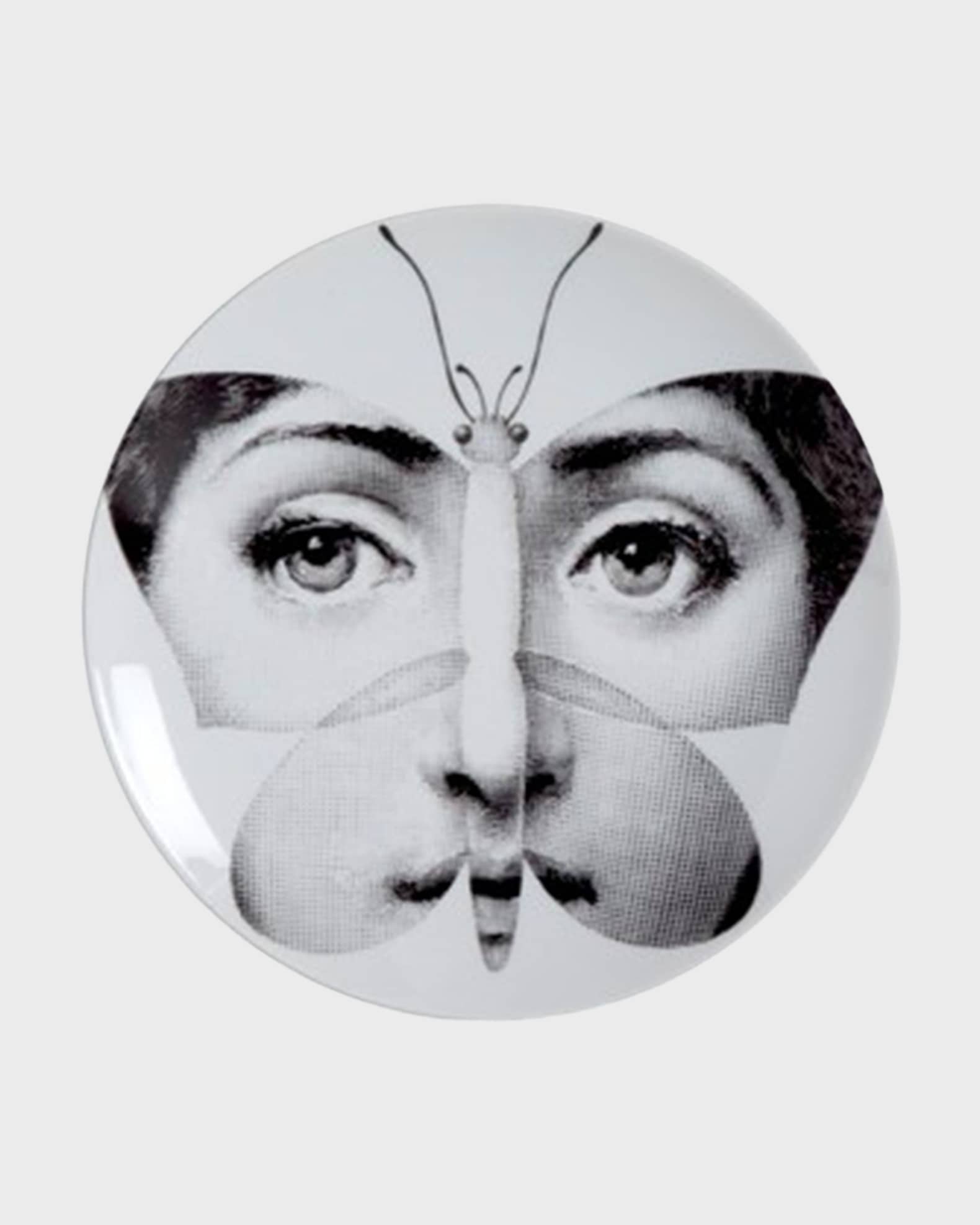Fornasetti face print plate - White