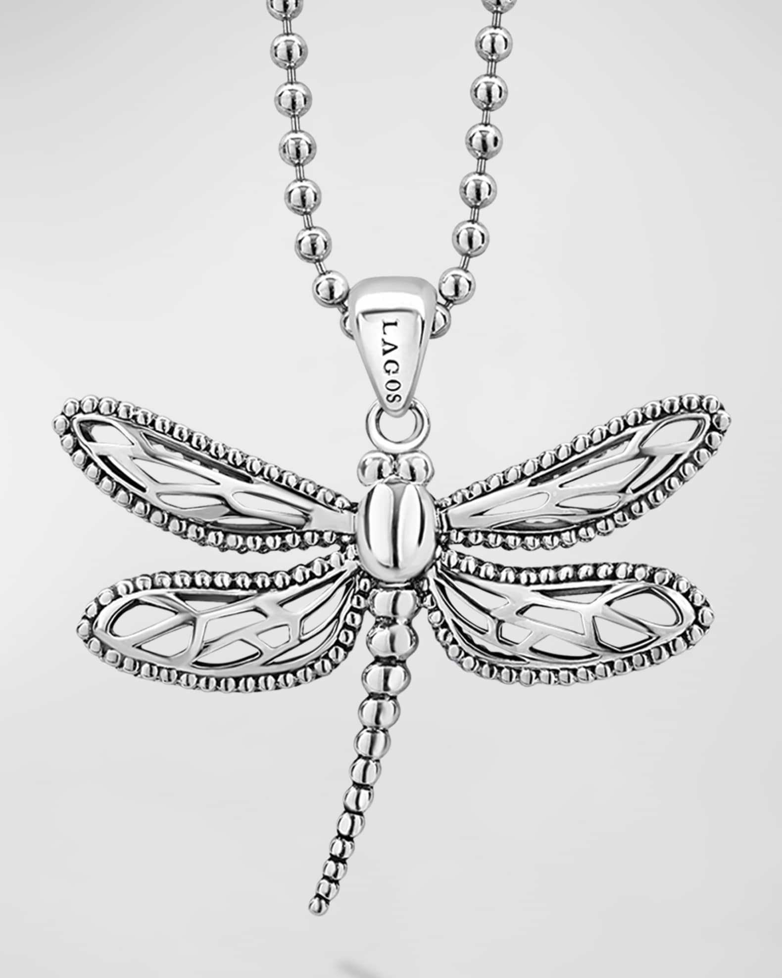 LAGOS Rare Wonders Dragonfly Pendant Necklace | Neiman Marcus