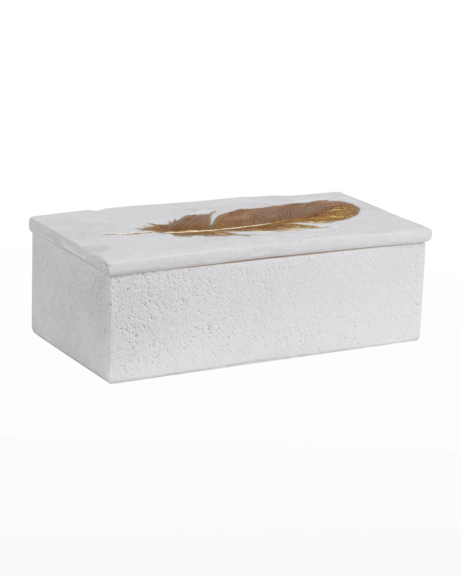 Uttermost Nephele White Stone Box 1