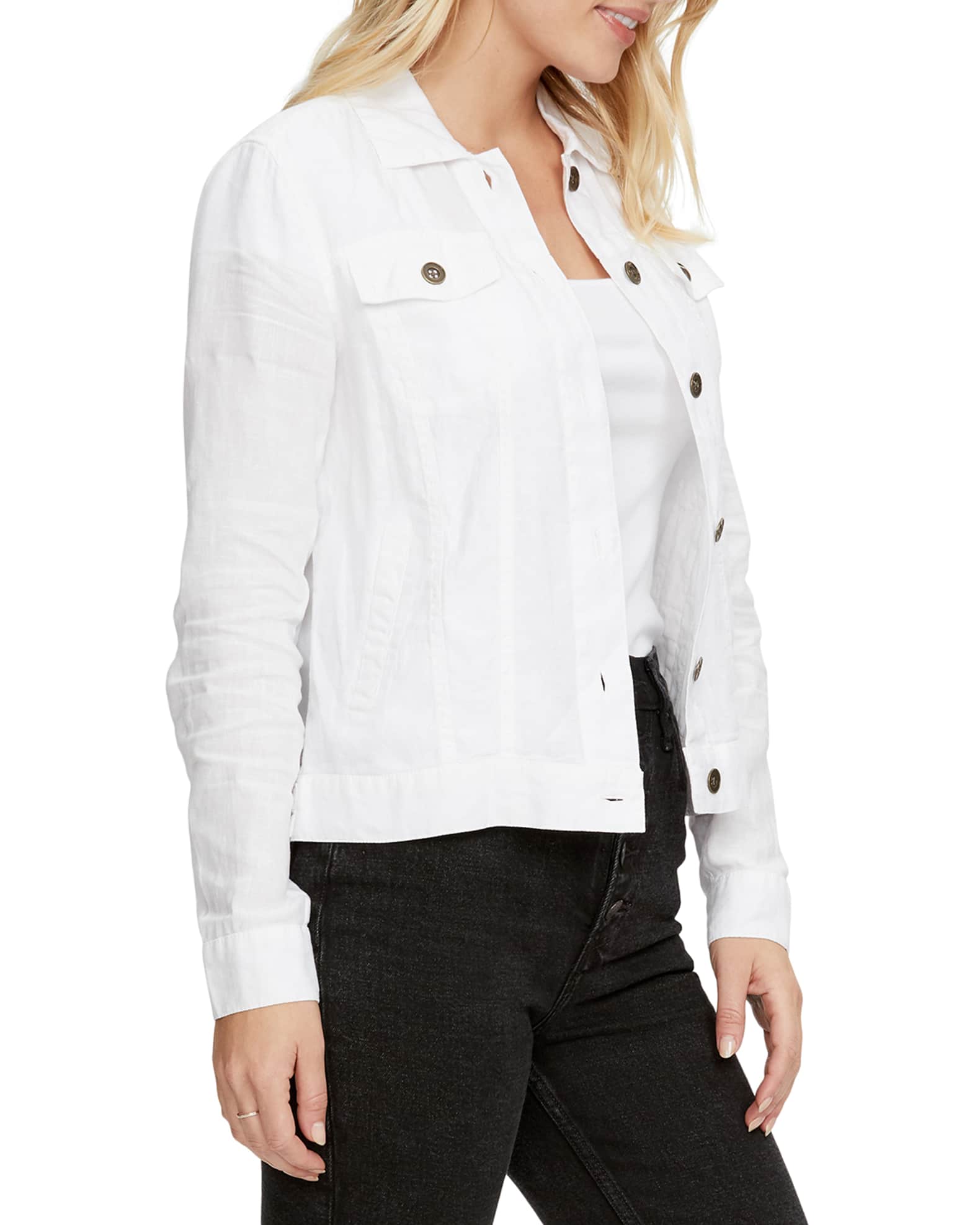 Michael Stars Linen Jean Jacket Neiman Marcus