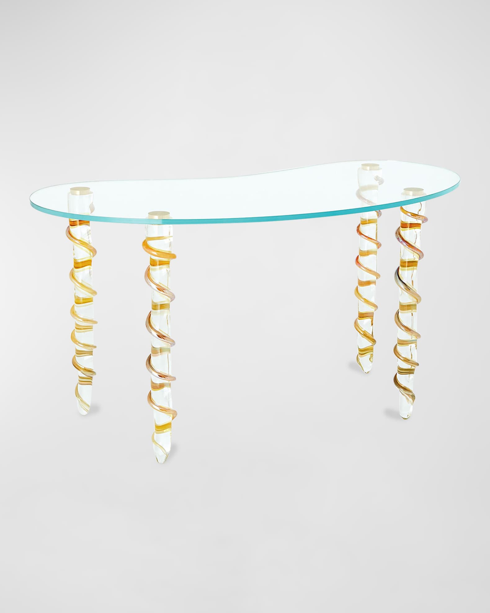 William D. Scott for Global Views Kidney Glass Vanity/Desk Neiman Marcus