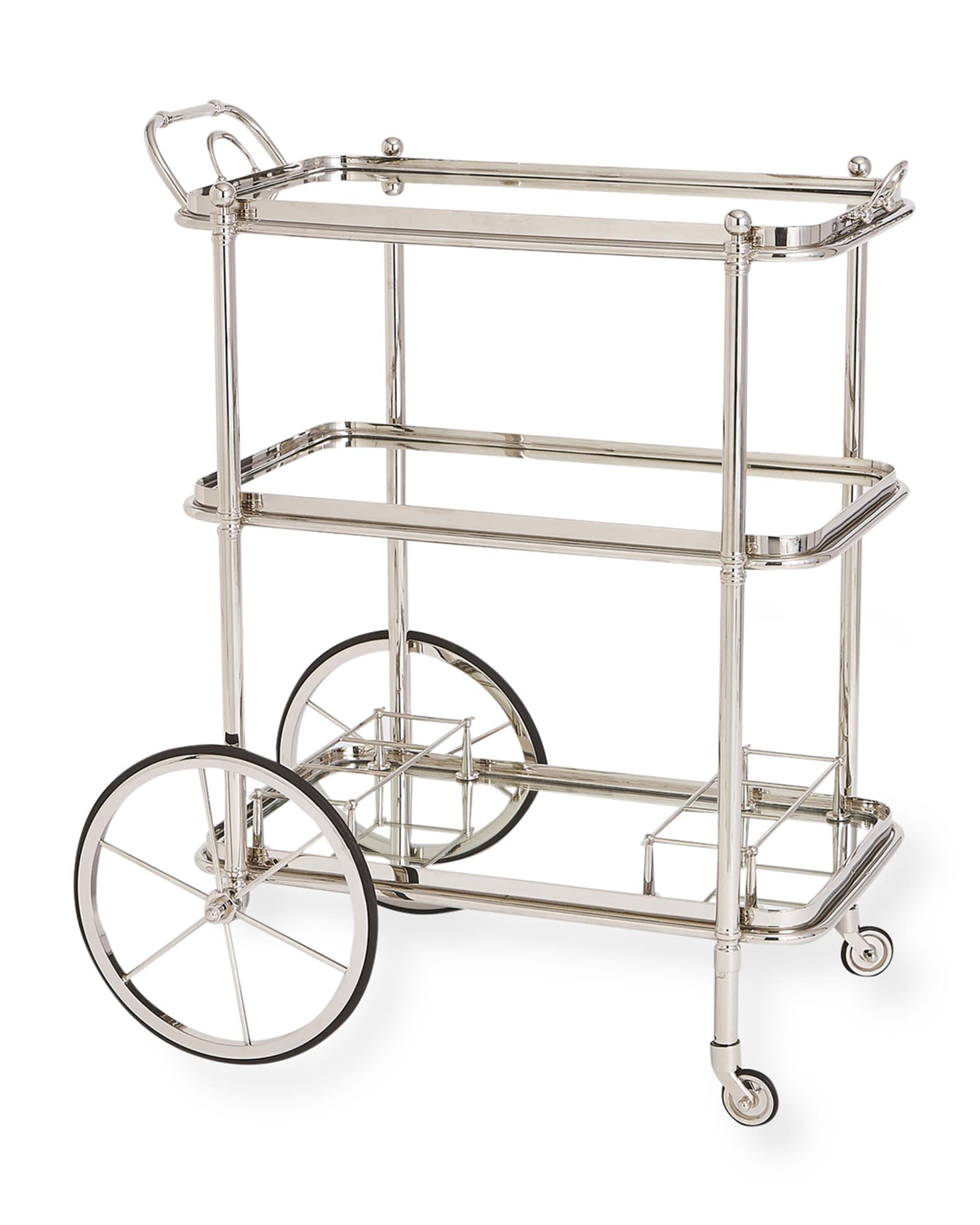 Spoke Wheel Bar Cart 1