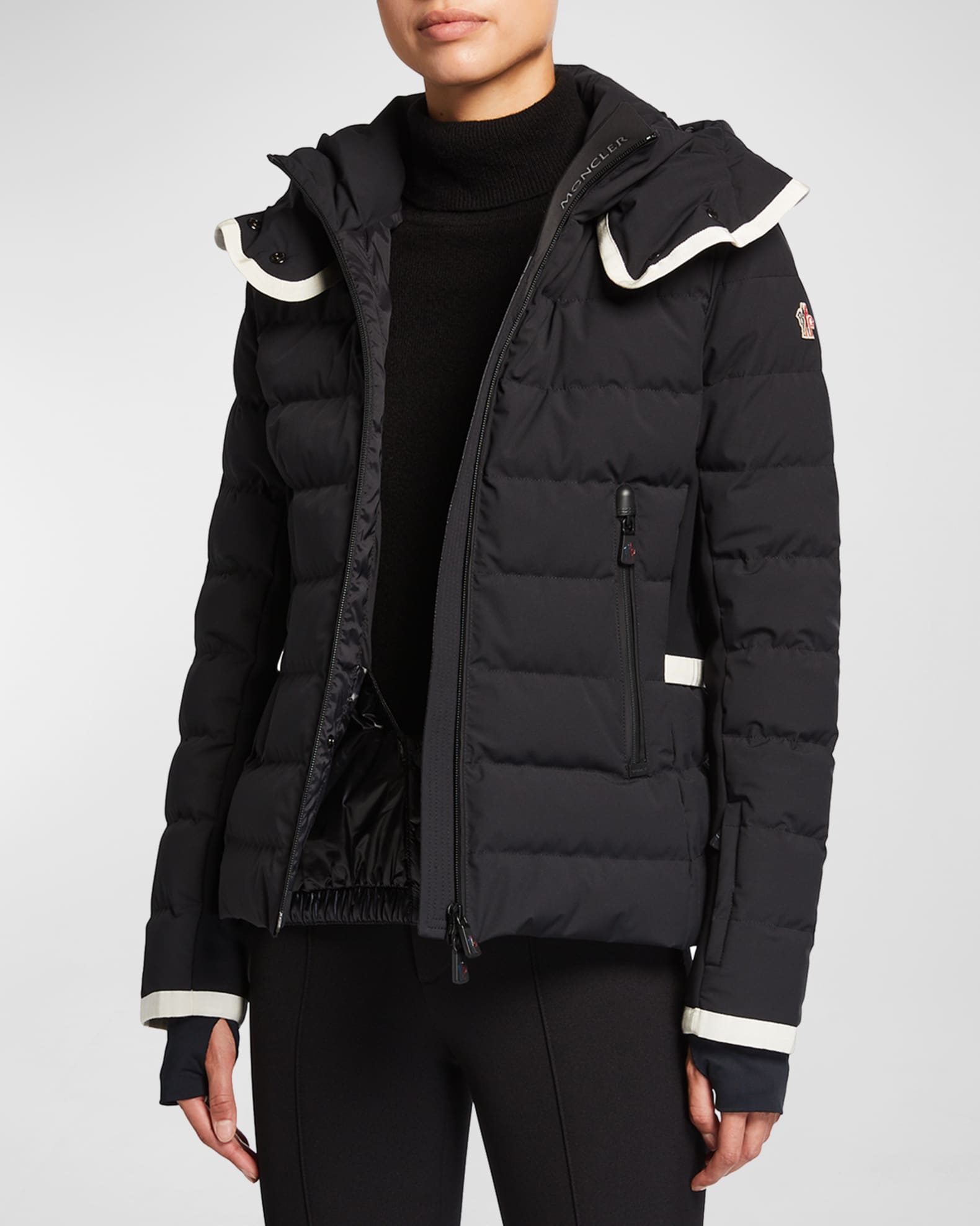 Moncler Grenoble Lamoura Fitted Down Ski Jacket | Neiman Marcus