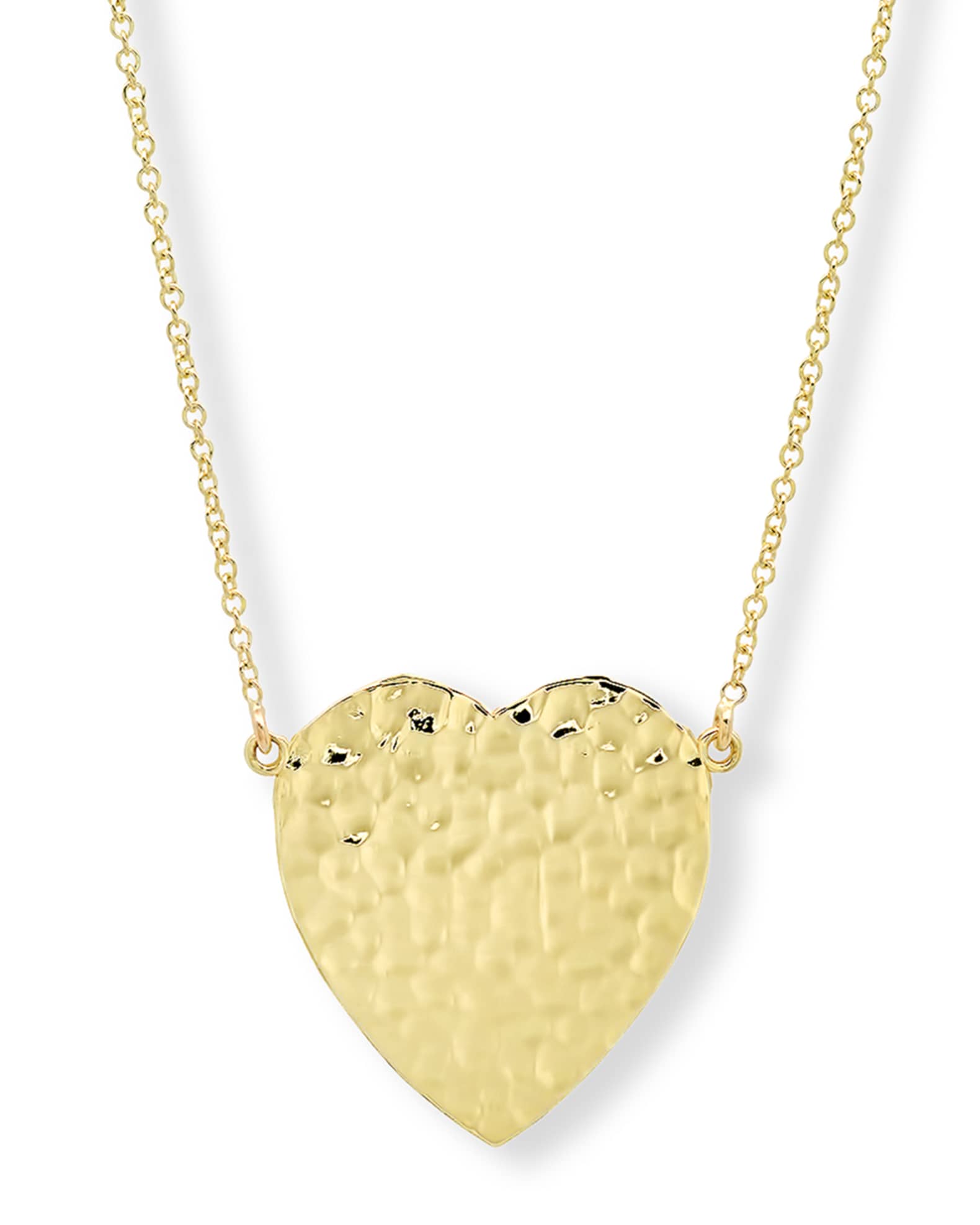 Hammered Heart Necklace for Women