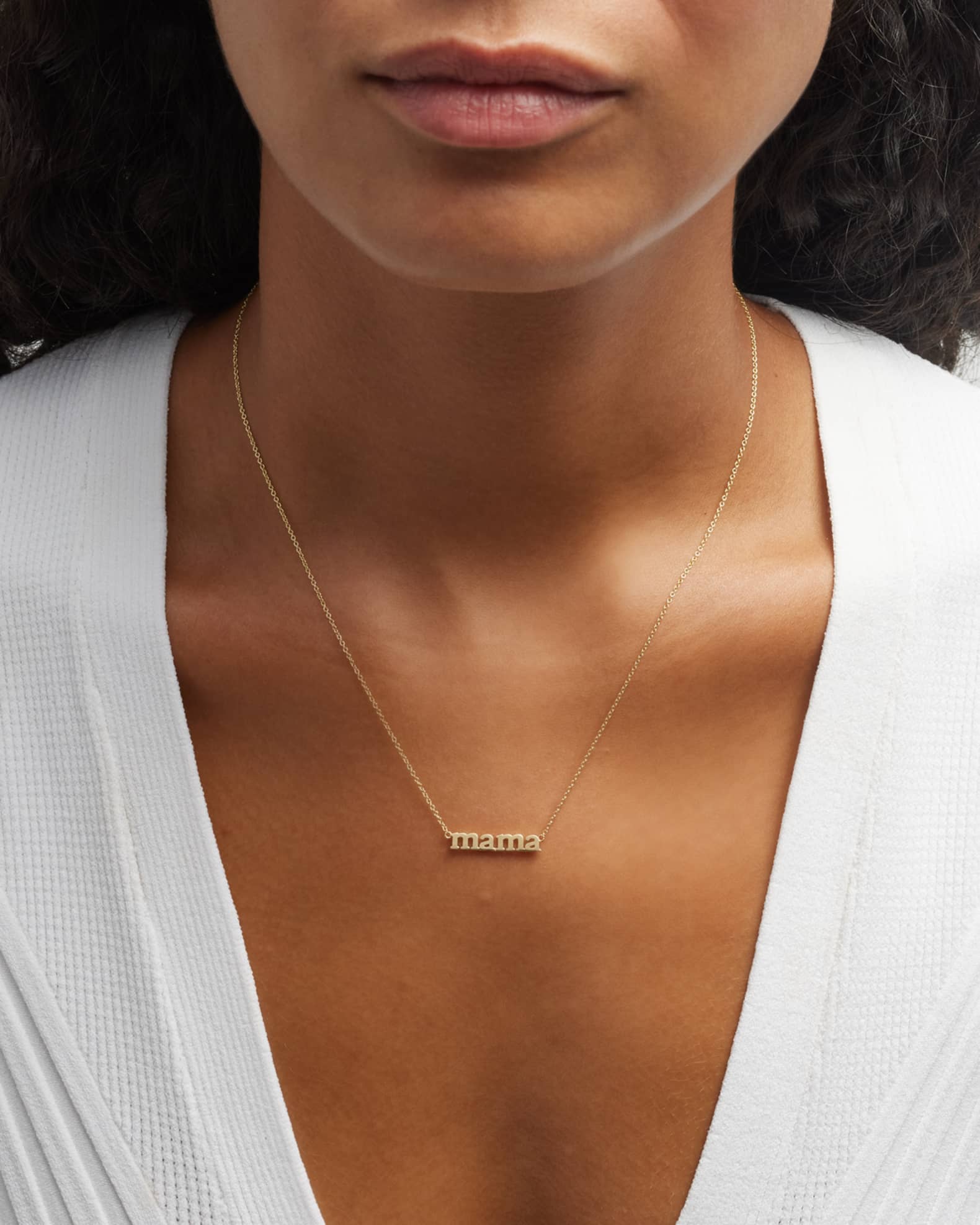 Jennifer Meyer 18k Mama Pendant Necklace Neiman Marcus