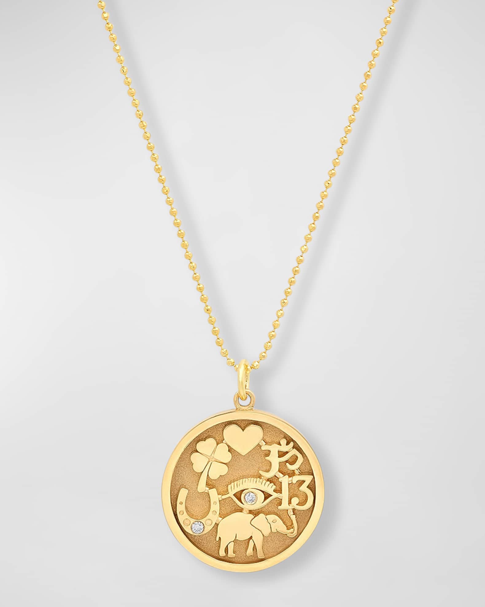 Jennifer Meyer | 18K Gold Good Luck Necklace | Fine Jewelry