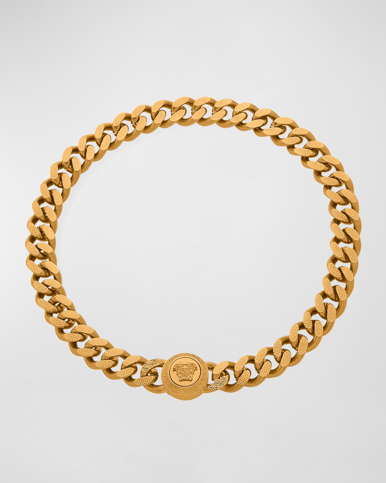 Men's Curb Chain Medusa Head Bracelet 0
