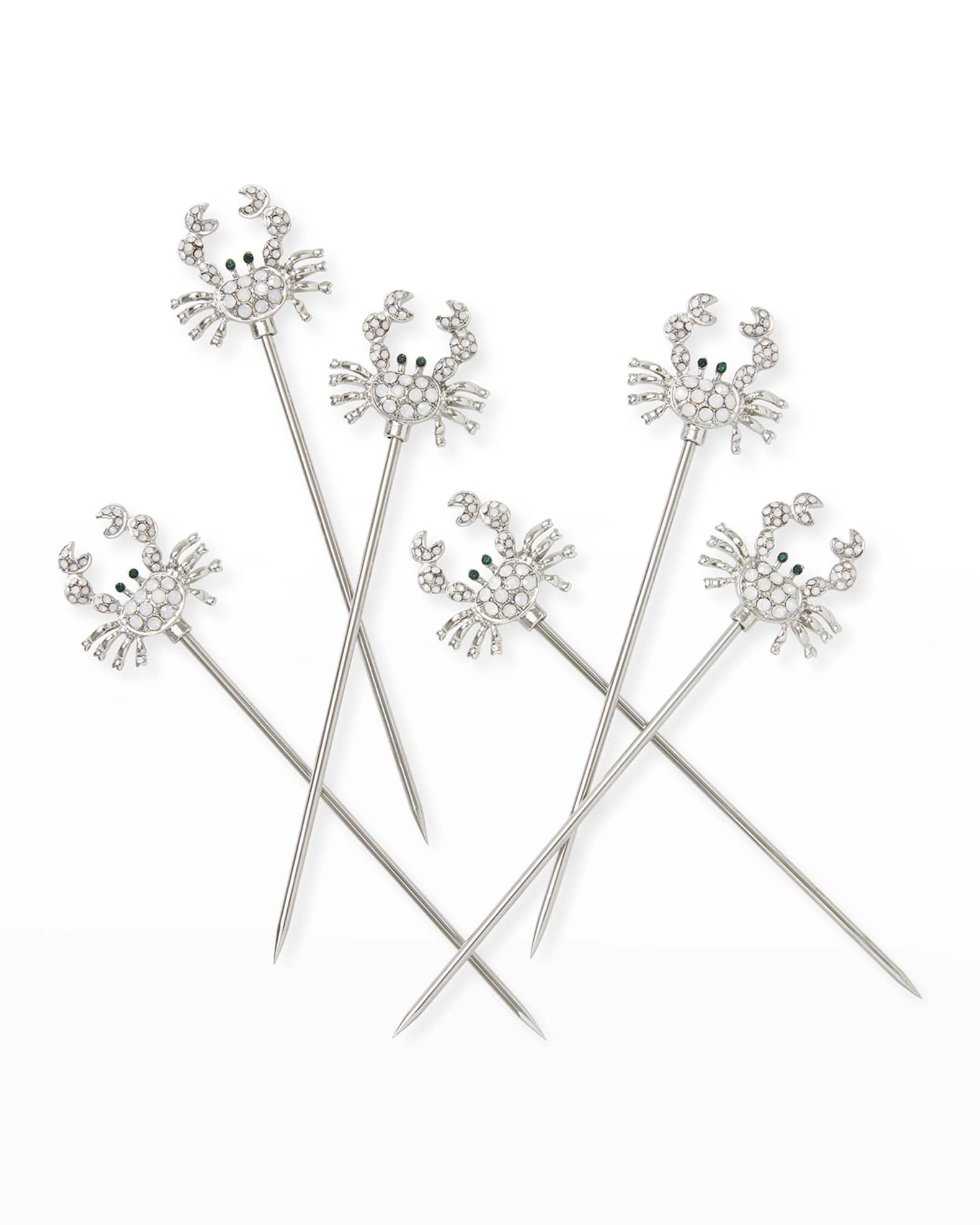 Joanna Buchanan Crab Cocktail Picks, Set of 6 Neiman Marcus