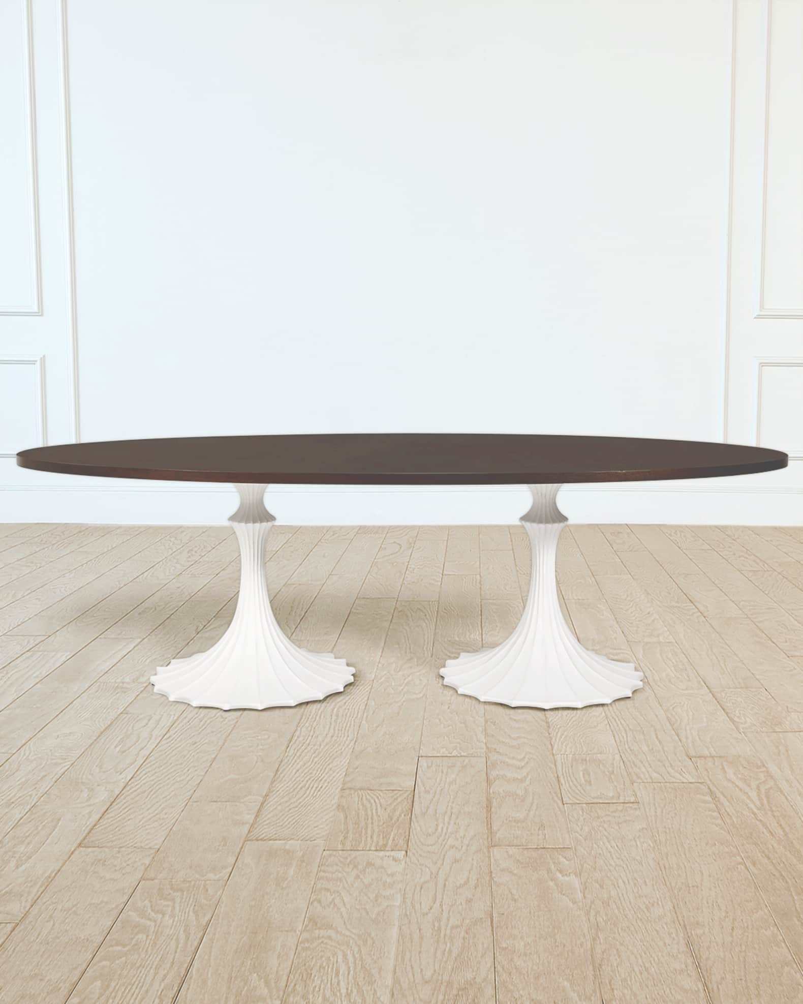 96" Walnut Top Dining Table 0