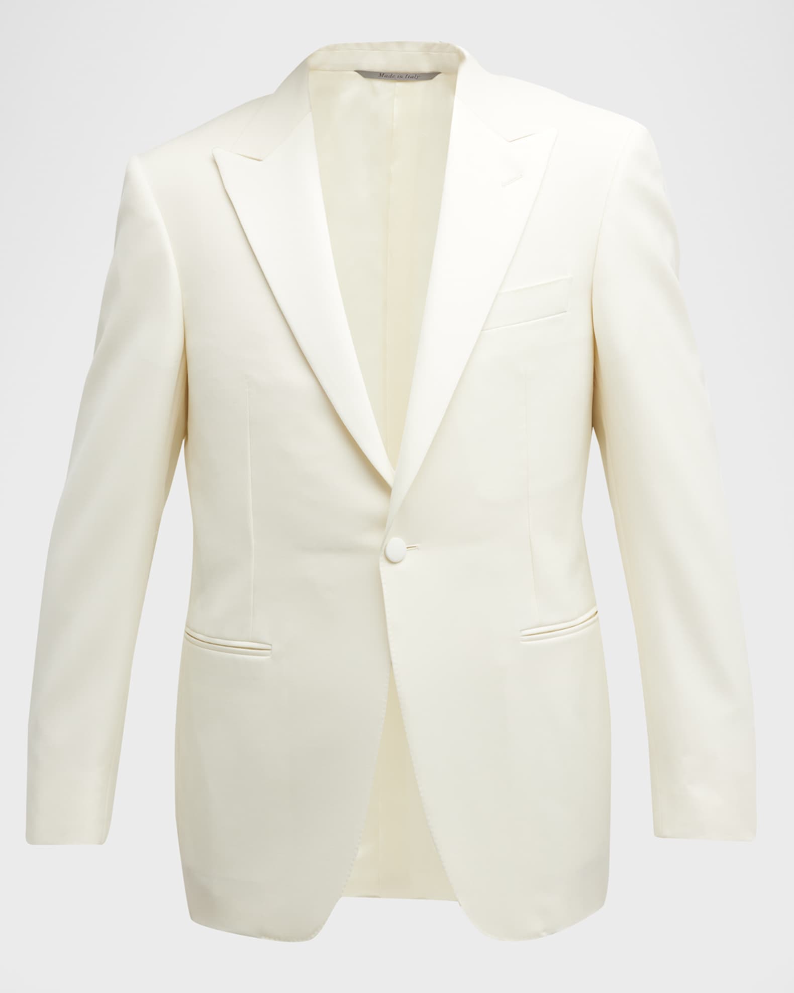 White wool dinner jacket cheap