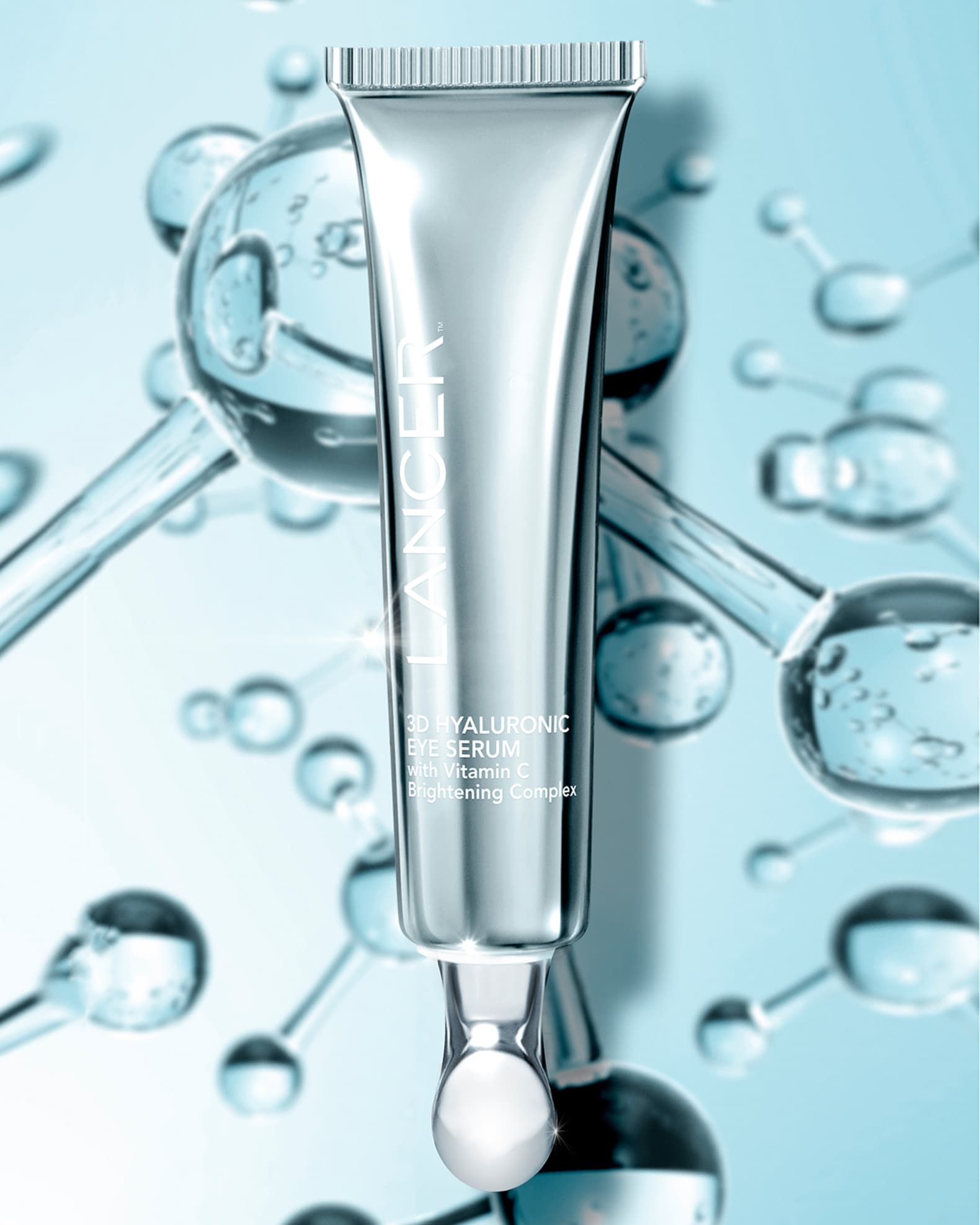 3D Hyaluronic Eye Serum with Vitamin C Brightening Complex, 0.5 oz. 1