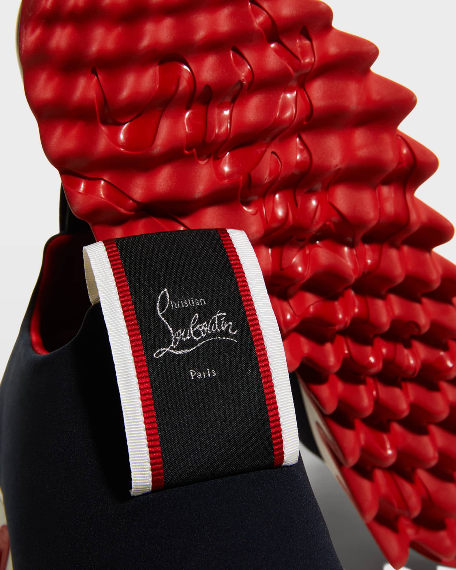 Christian Louboutin Tiketa Slip-On Red Sole Runner Sneakers Christian Louboutin Tiketa Slip-On Red Sole Runner Sneakers