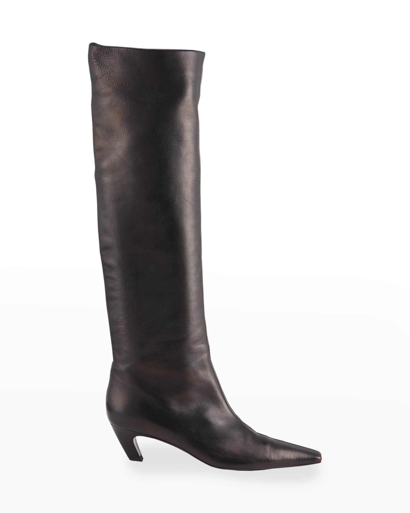 Davis Slouchy Leather Knee Boots 1