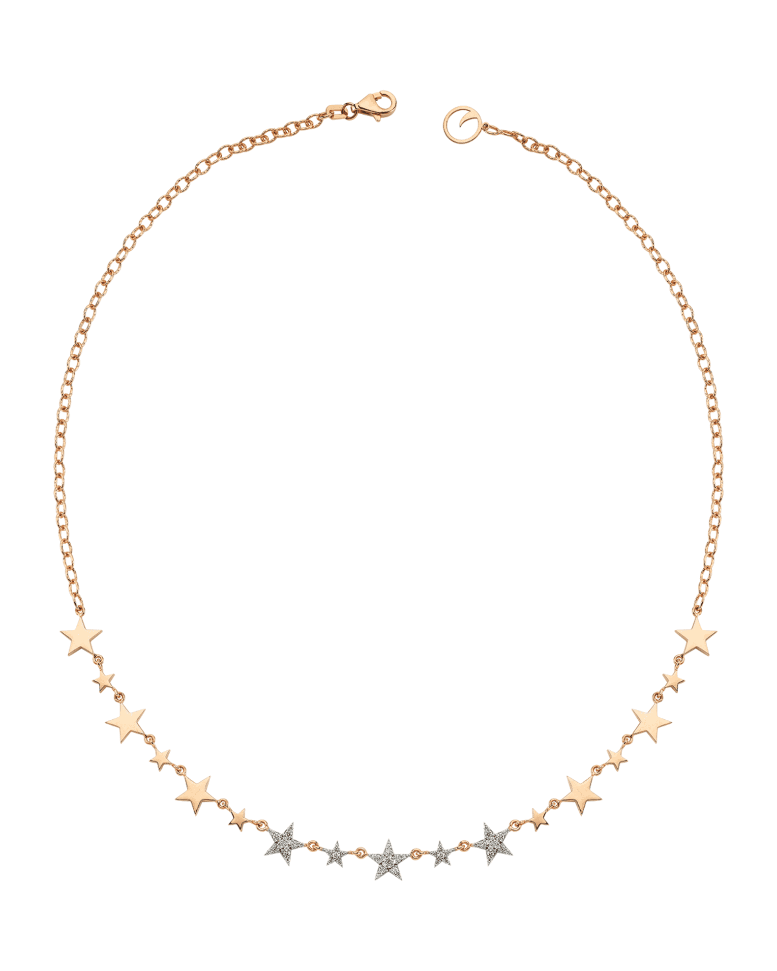 Sirius Star 14k Diamond Choker Necklace 0