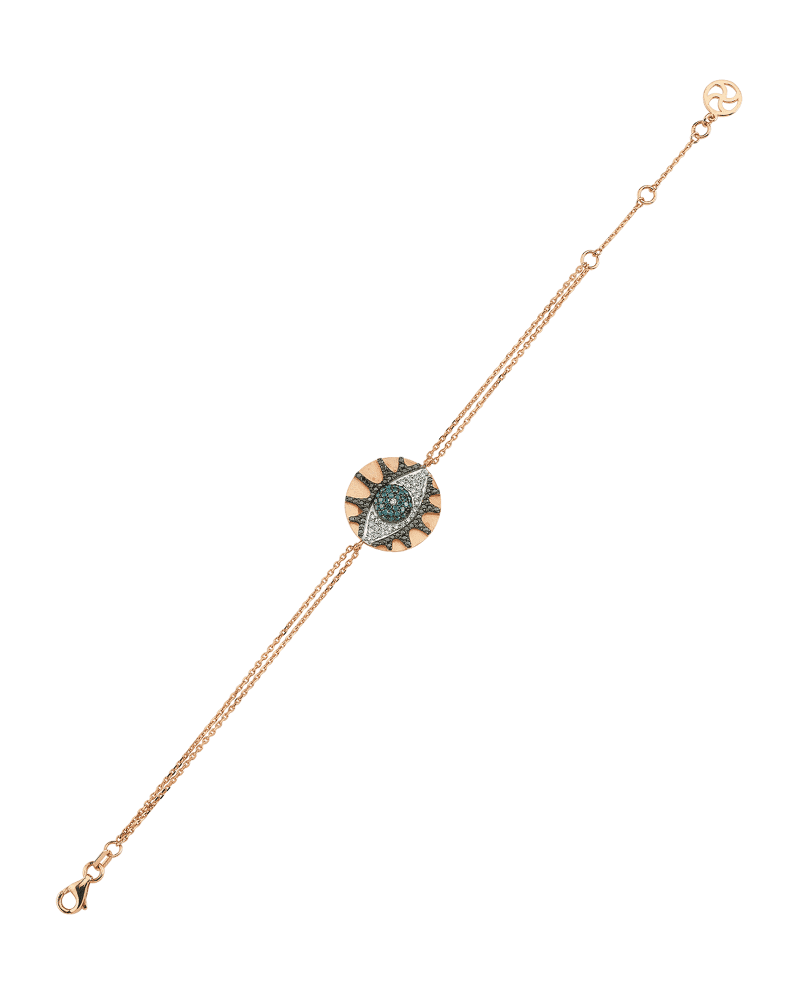 Eye Light Multi-Diamond Disc Bracelet 0