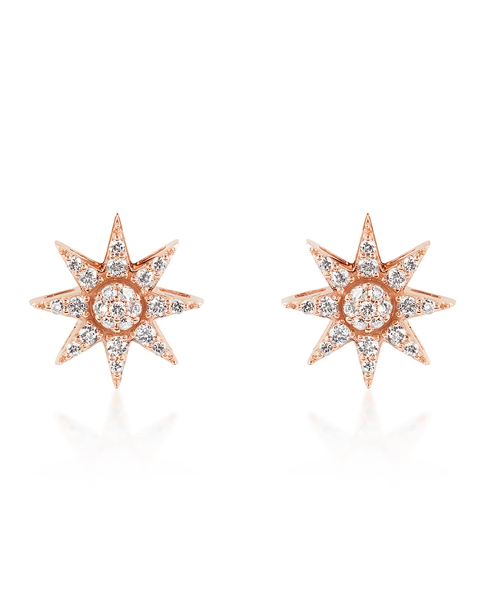 Venus Star 14k Diamond Stud Earrings 0