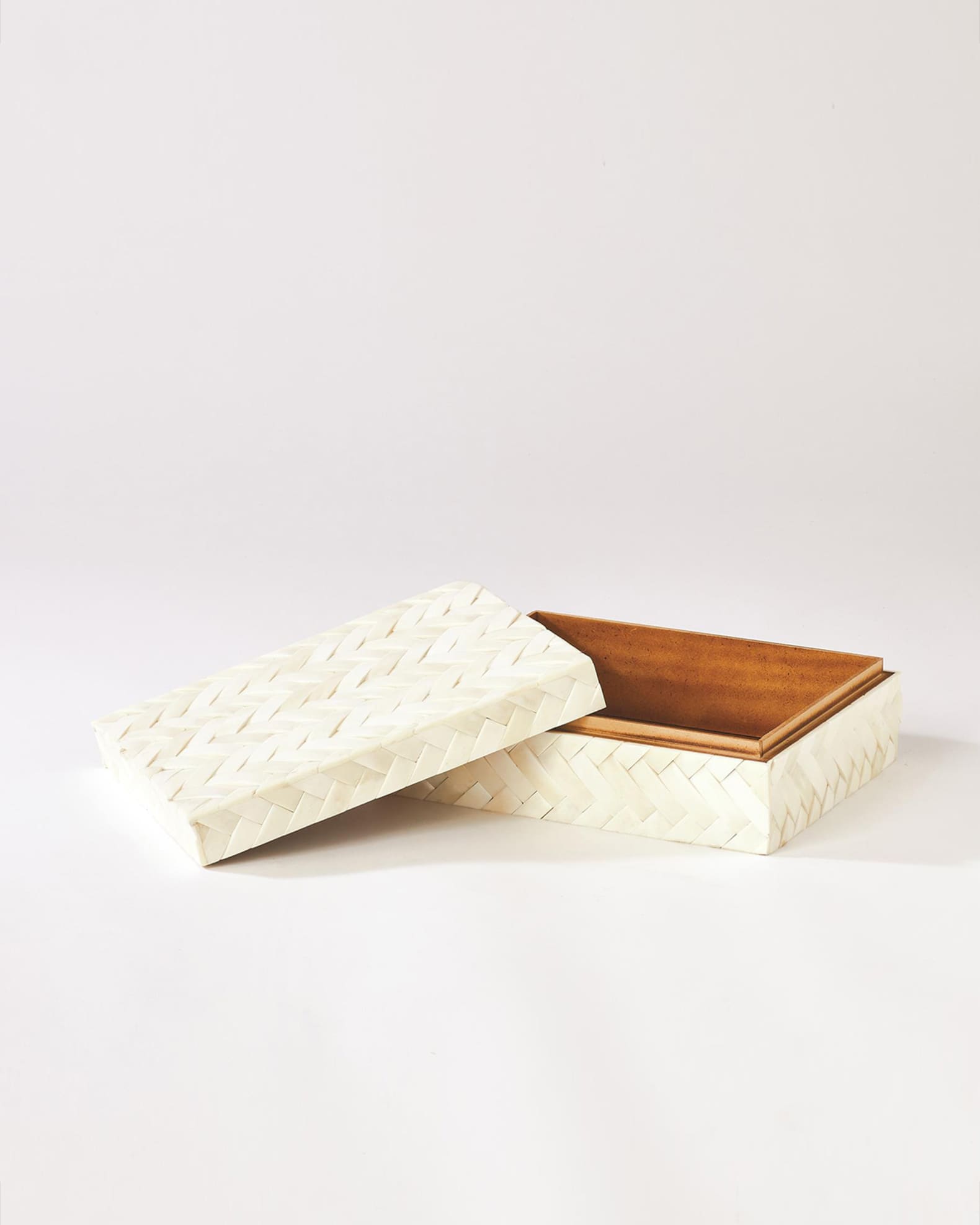White Bone Braided Box - Small 1