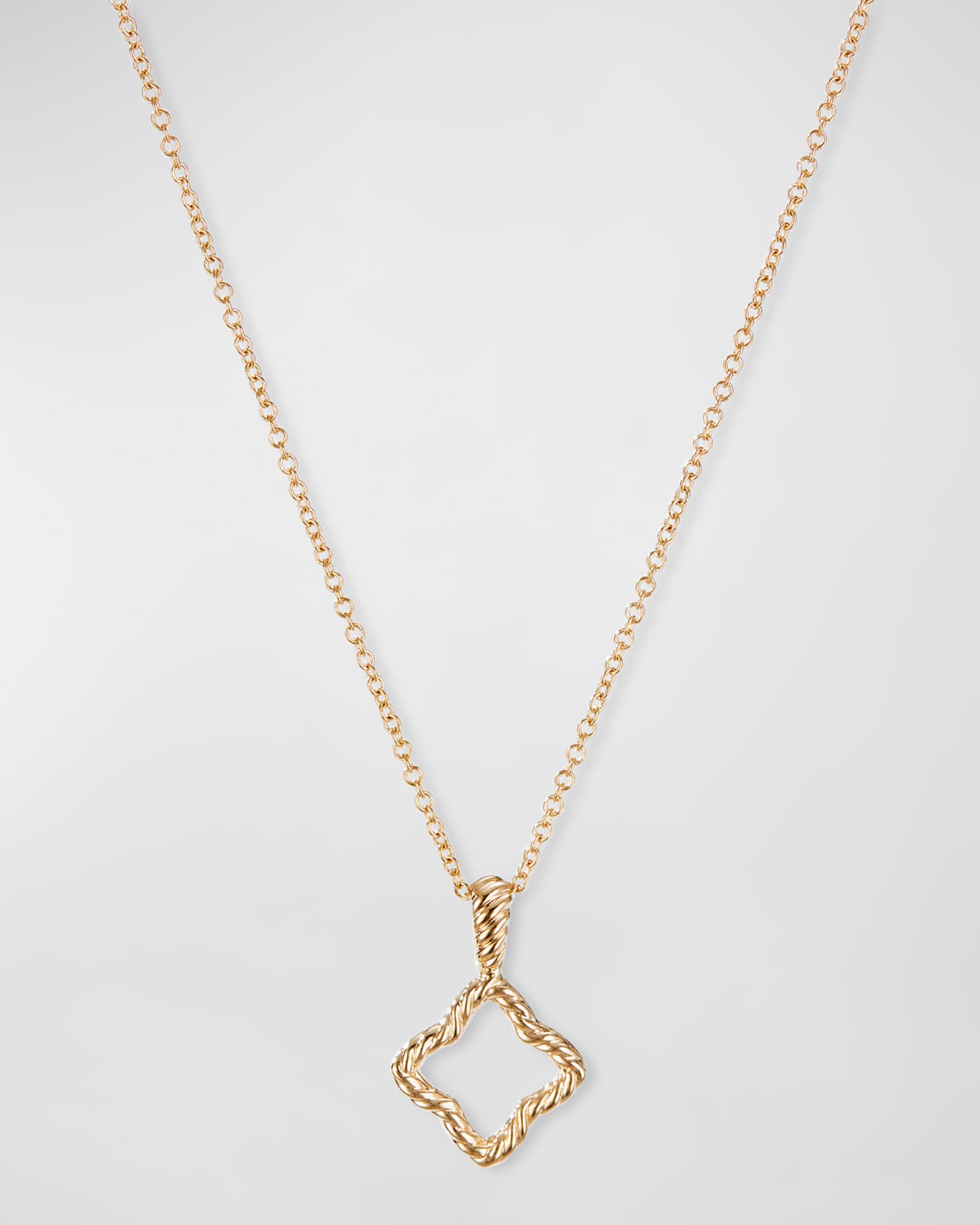 Louis Vuitton Gold Plated Two-stripe Cross Charm Necklace With Diamond