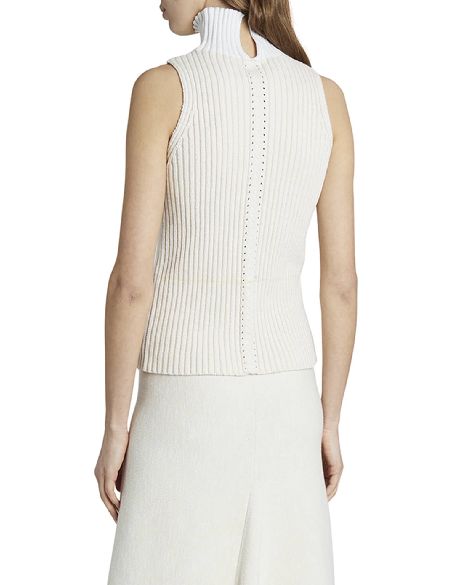 Rib-Knit Turtleneck Tank Top and Matching Items | Neiman Marcus