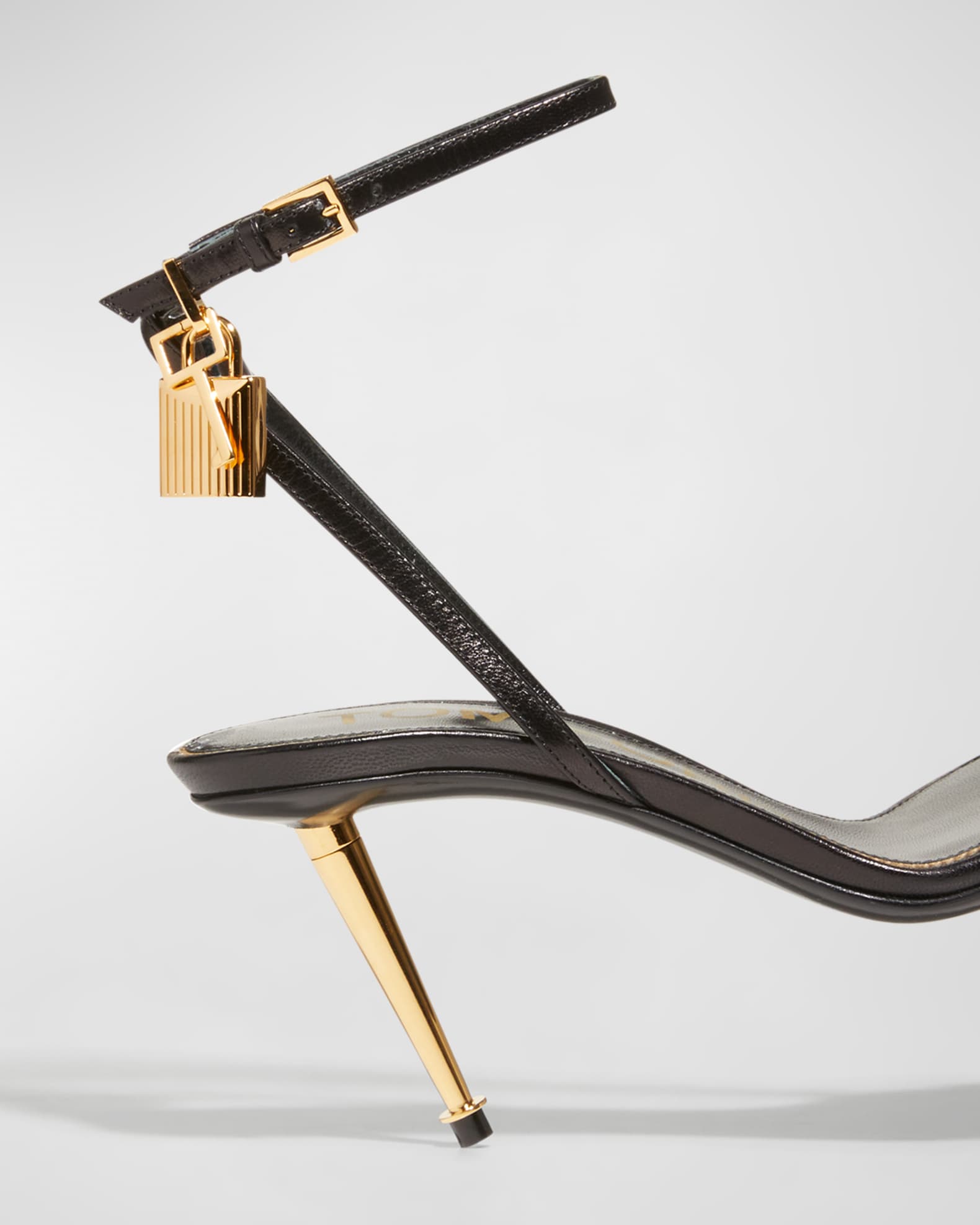 tom ford 85mm lock leather sandals