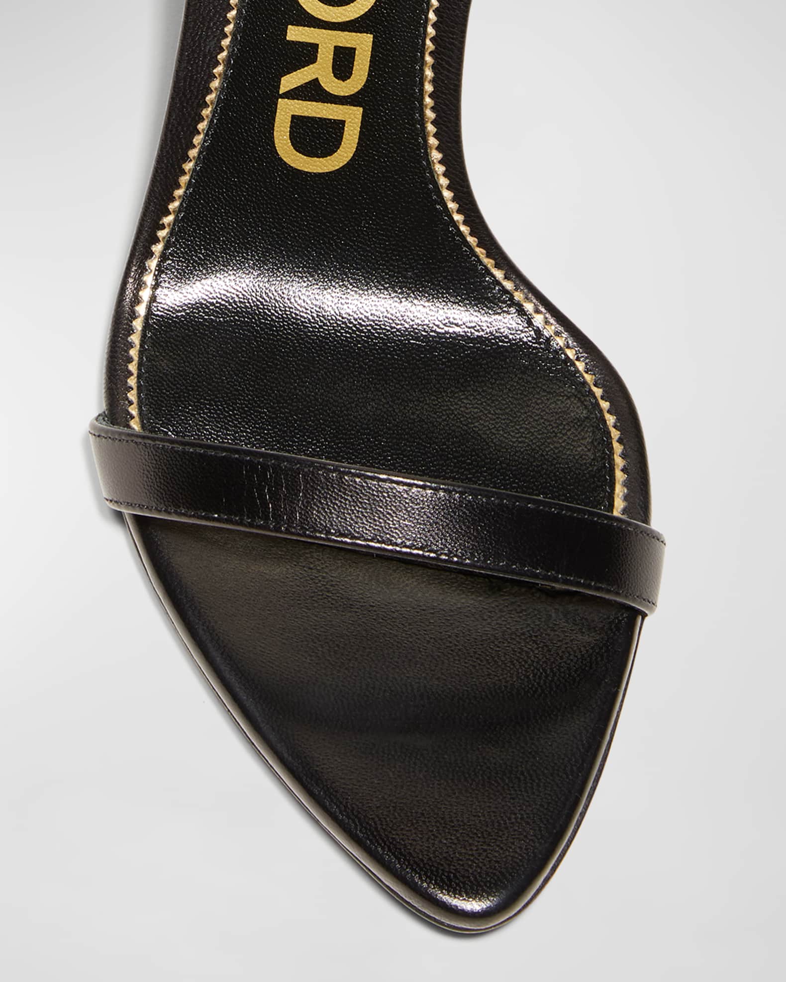 tom ford 85mm lock leather sandals