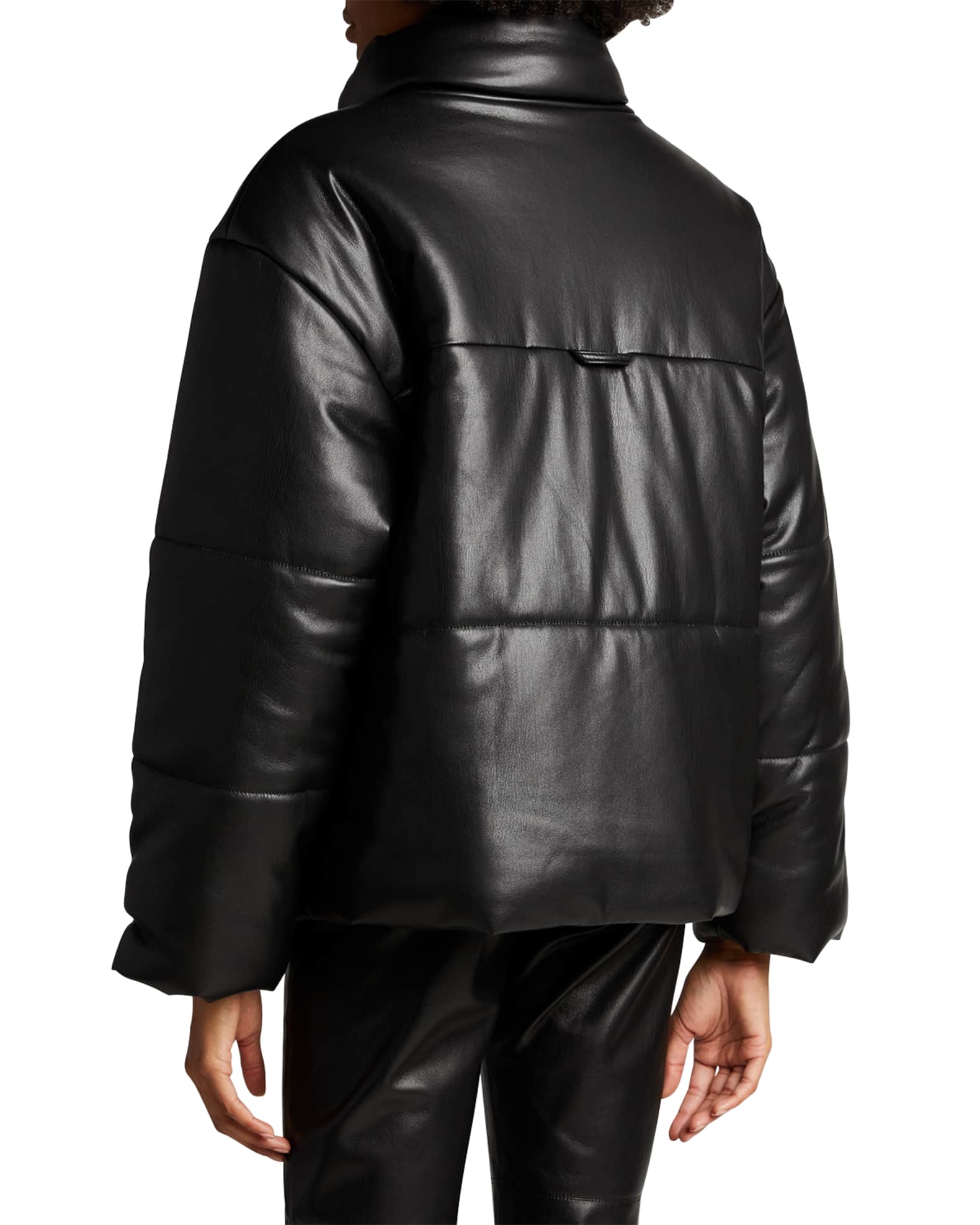 Hide Vegan Leather Puffer Jacket 1