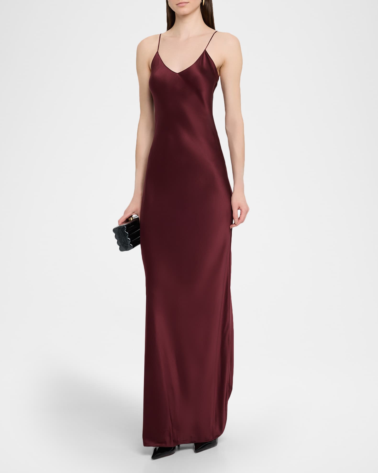 Silk Satin Slip Gown 1