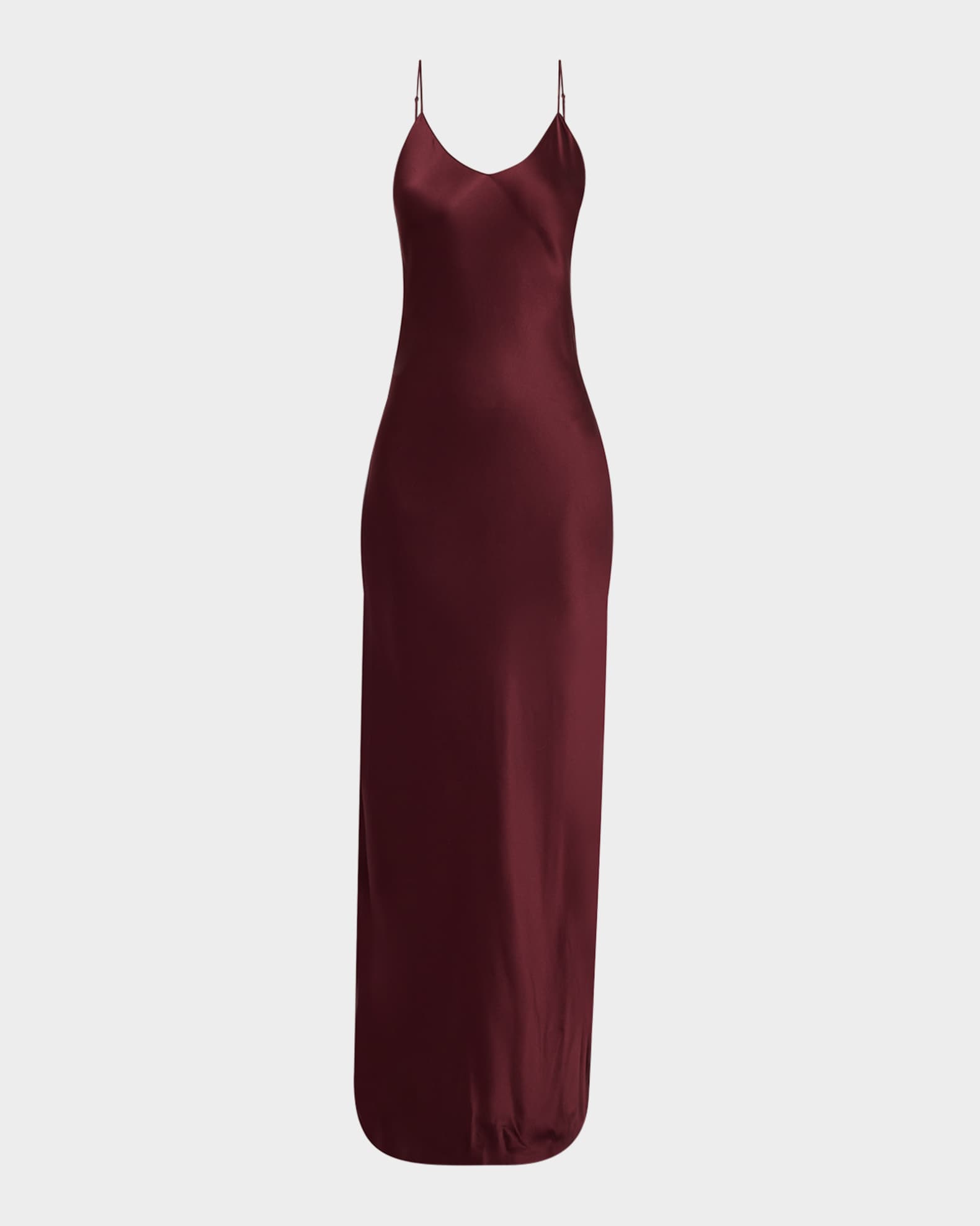Silk Satin Slip Gown 0