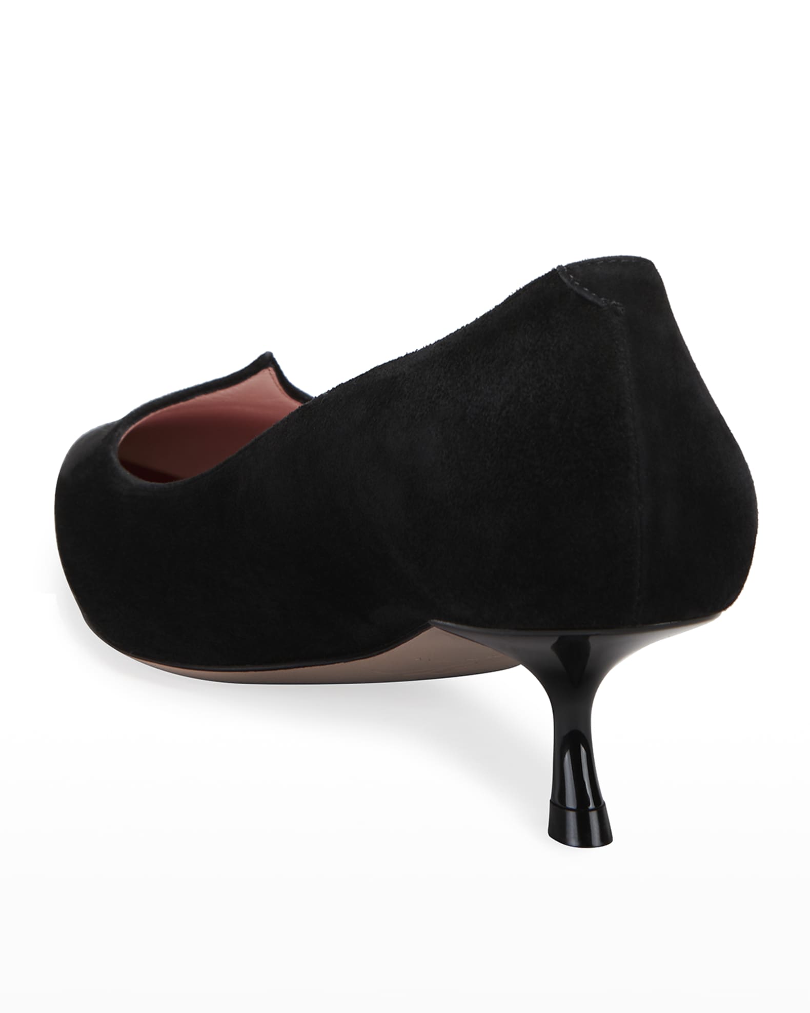 Roger Vivier I Love Vivier Suede Kitten-Heel Pumps | Neiman