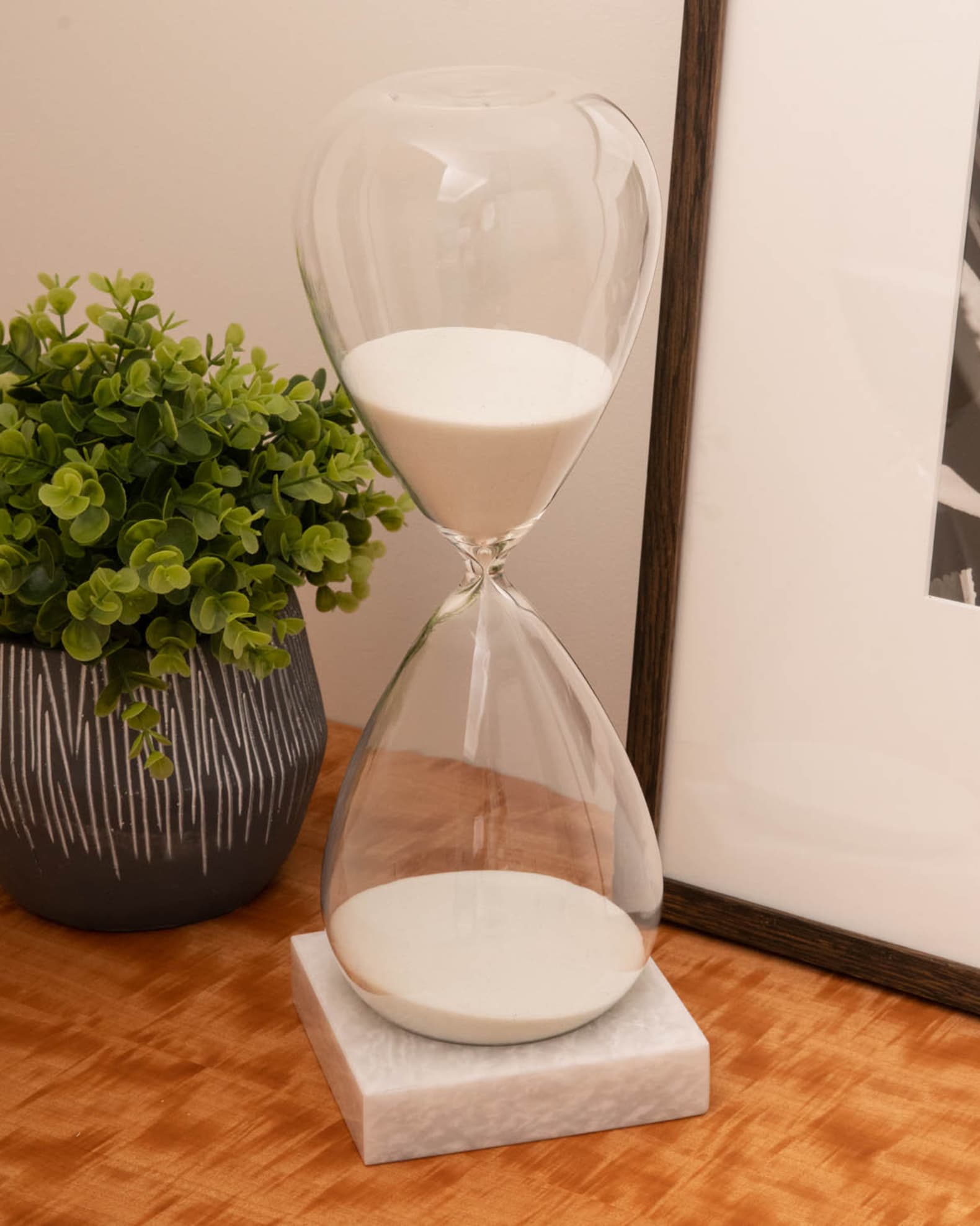 Hand-Blown Sand Timer Hourglass (90 minute) 1