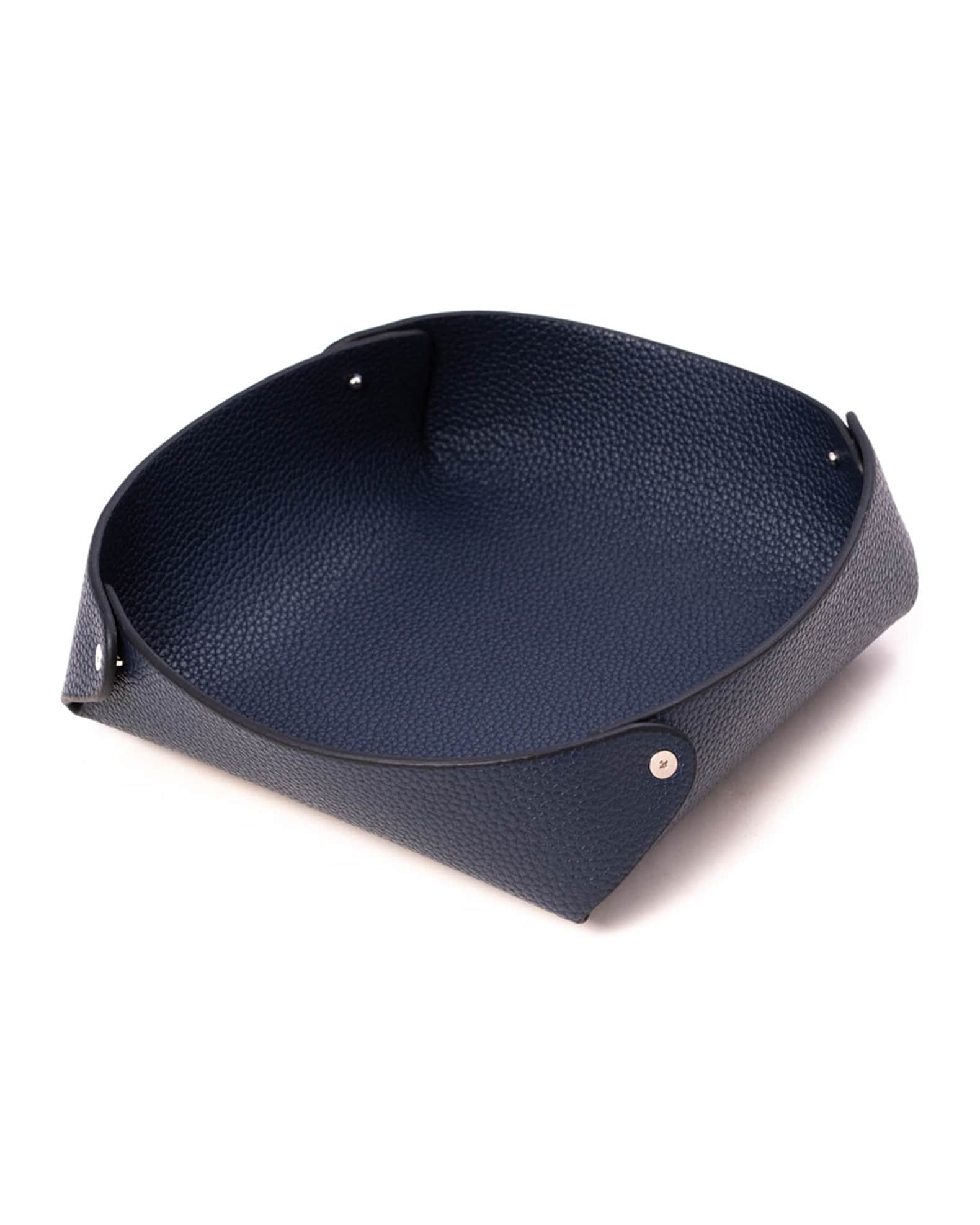 Men's Round Leather Valet Tray 0
