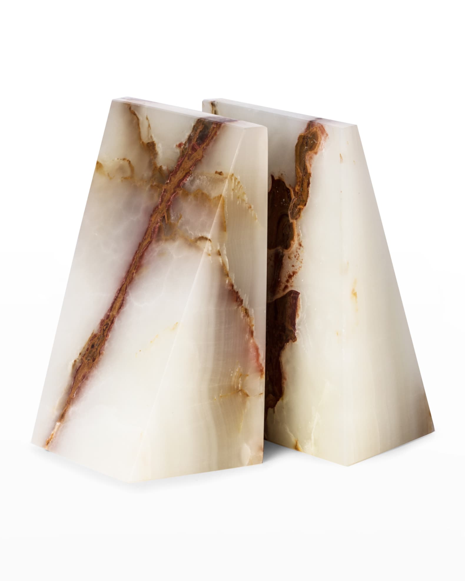 Men's Solid Marble Wedge Bookends 0