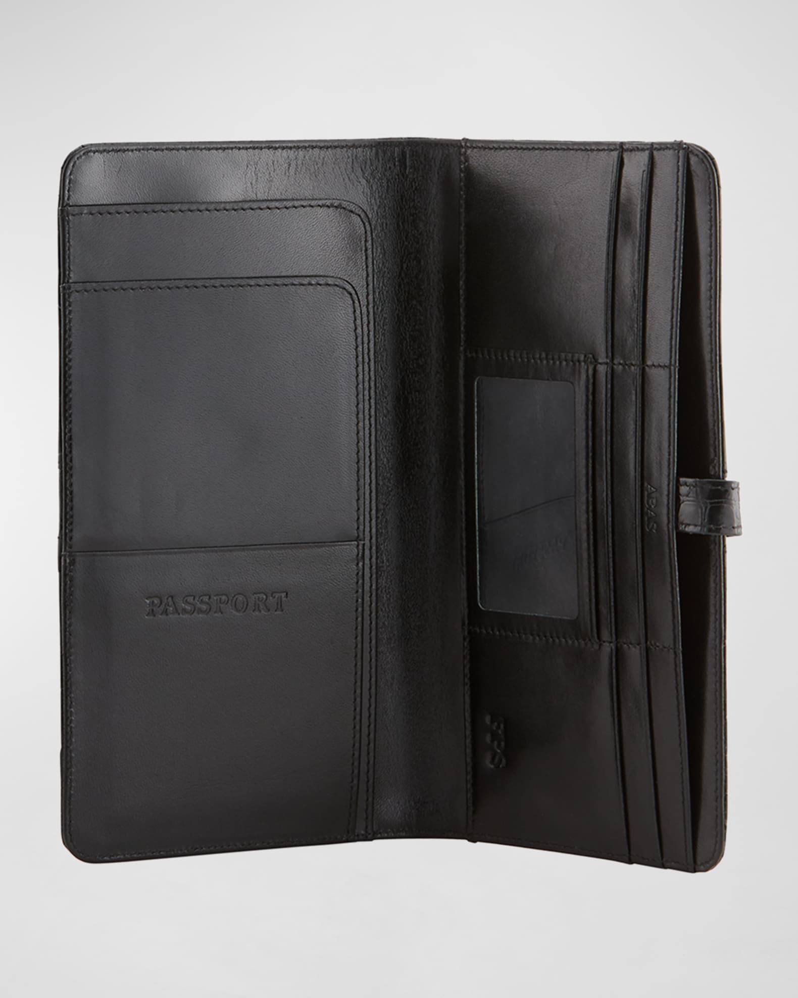 Abas Men's Classic Alligator Tabbed Travel Organizer Neiman Marcus