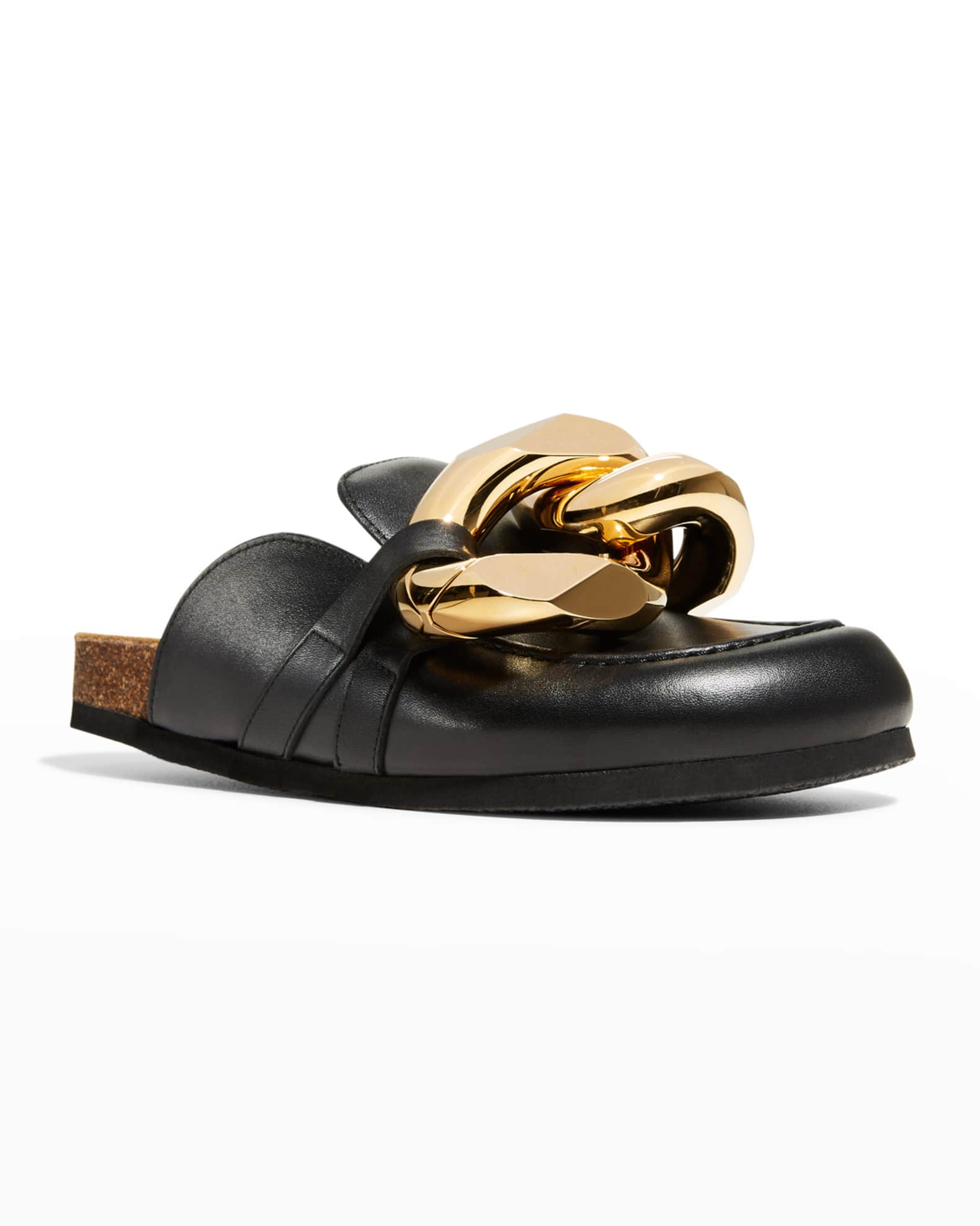 JW Anderson Chain Mule Loafers Black