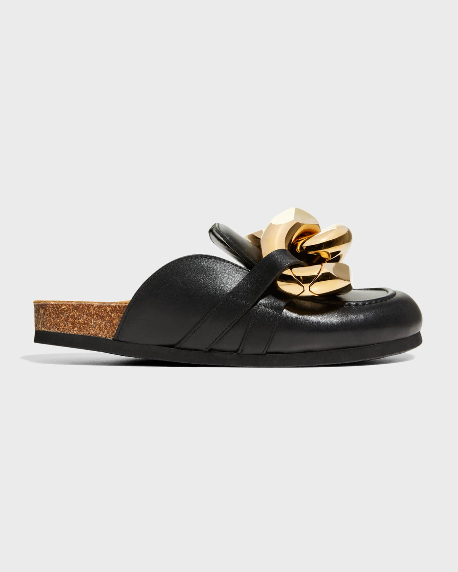 JW Anderson Chunky Napa Chain Slide Mules | Neiman Marcus