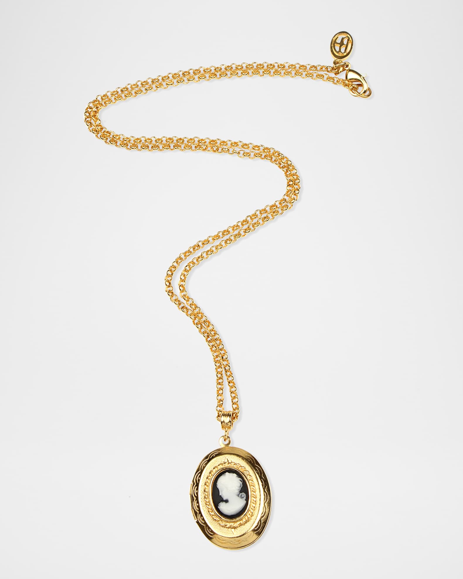 Ben-Amun Cameo Lock Pendant Necklace | Neiman Marcus